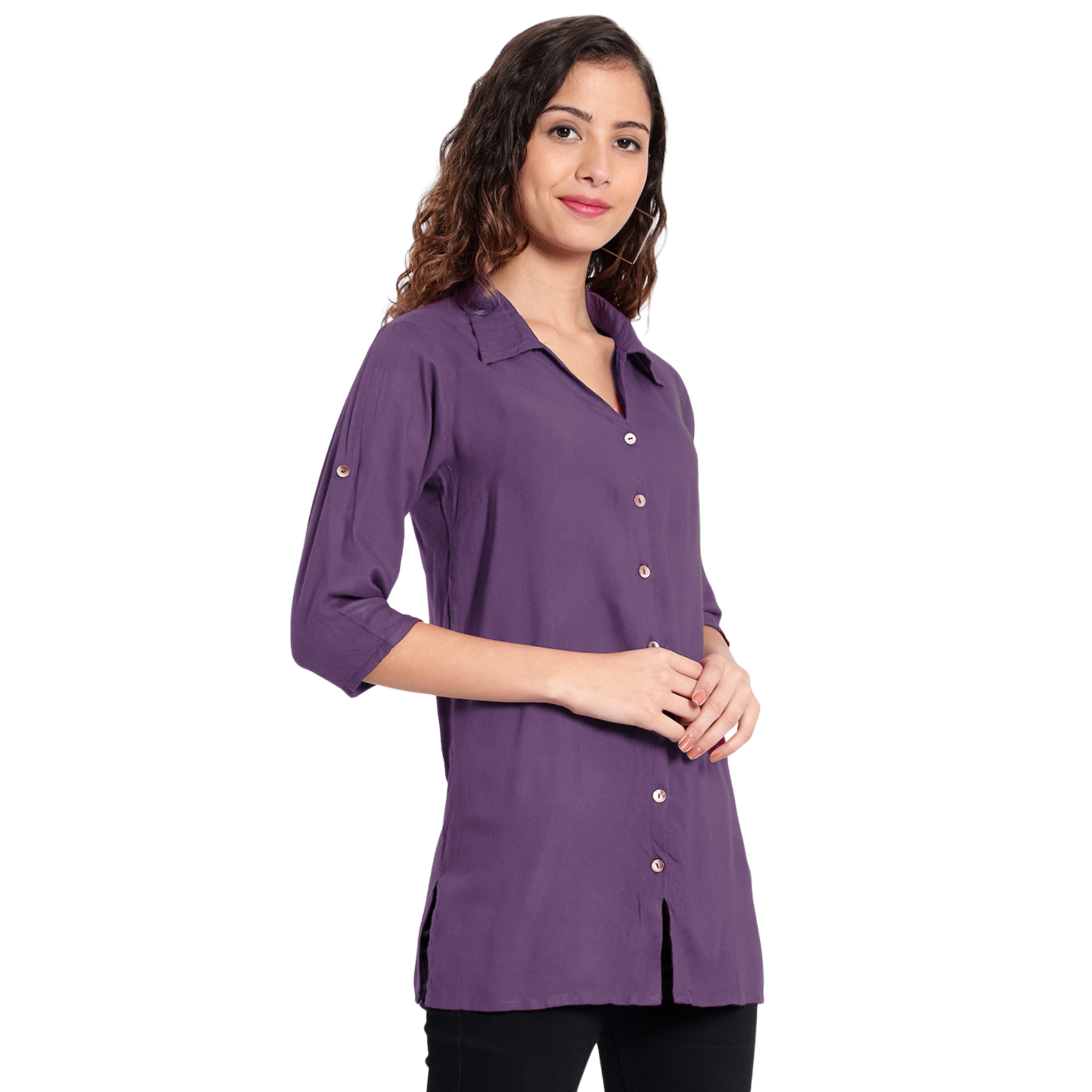 Lavender Longline Shirt