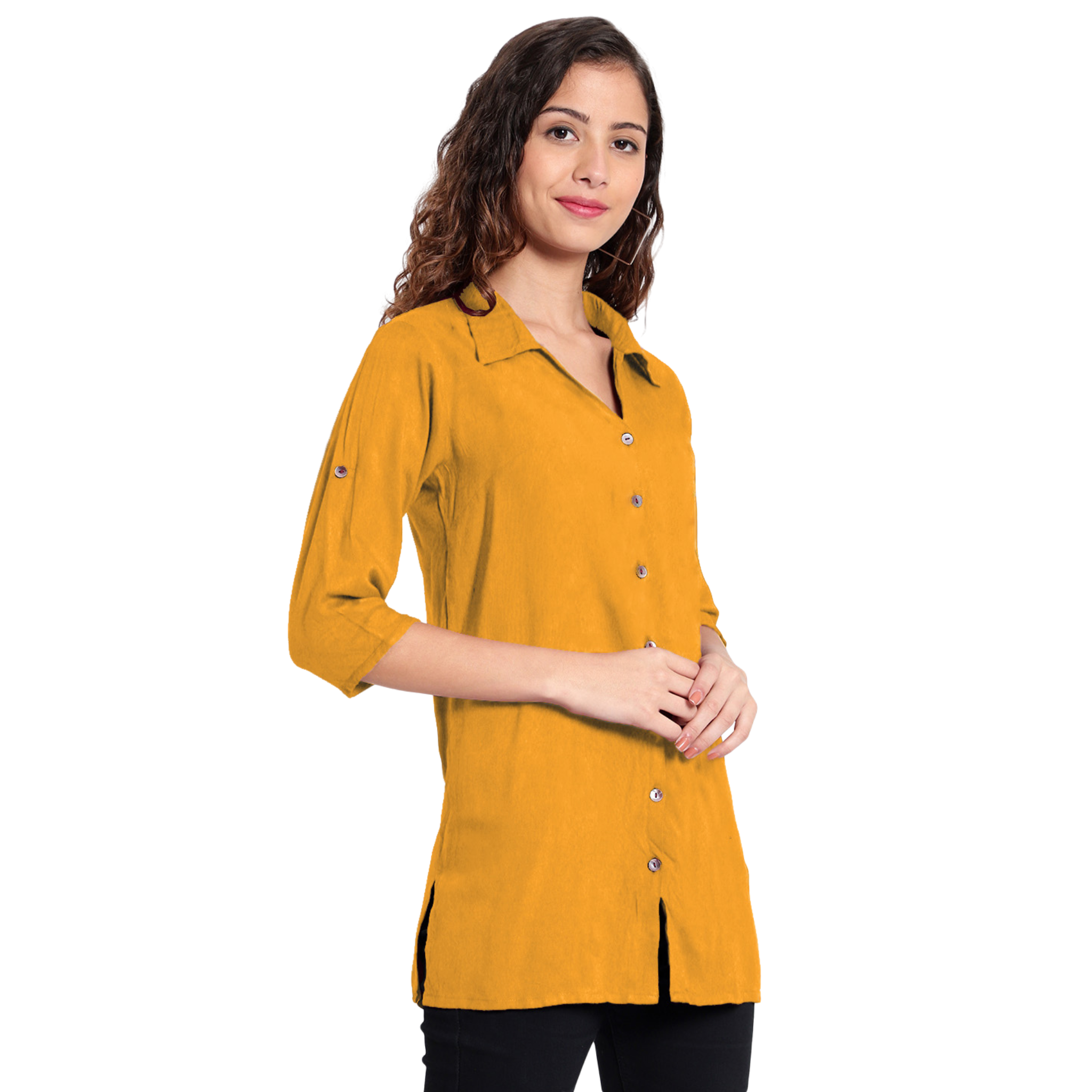 Mustard Longline Shirt