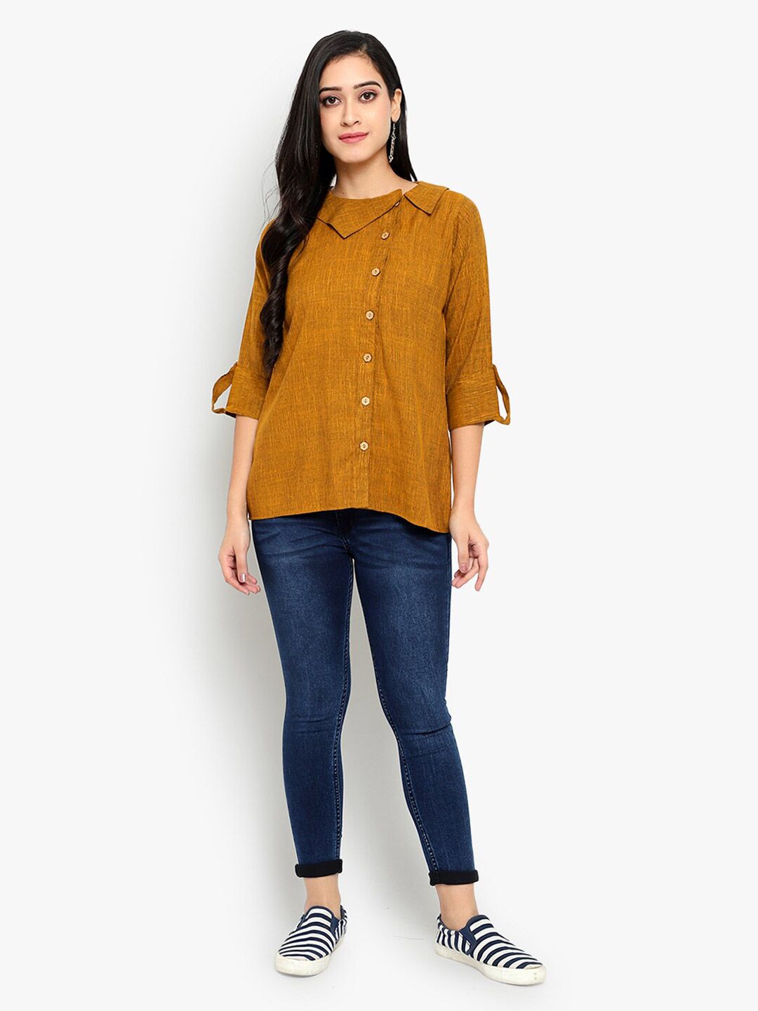 Mustard Solid Tunic — view 13