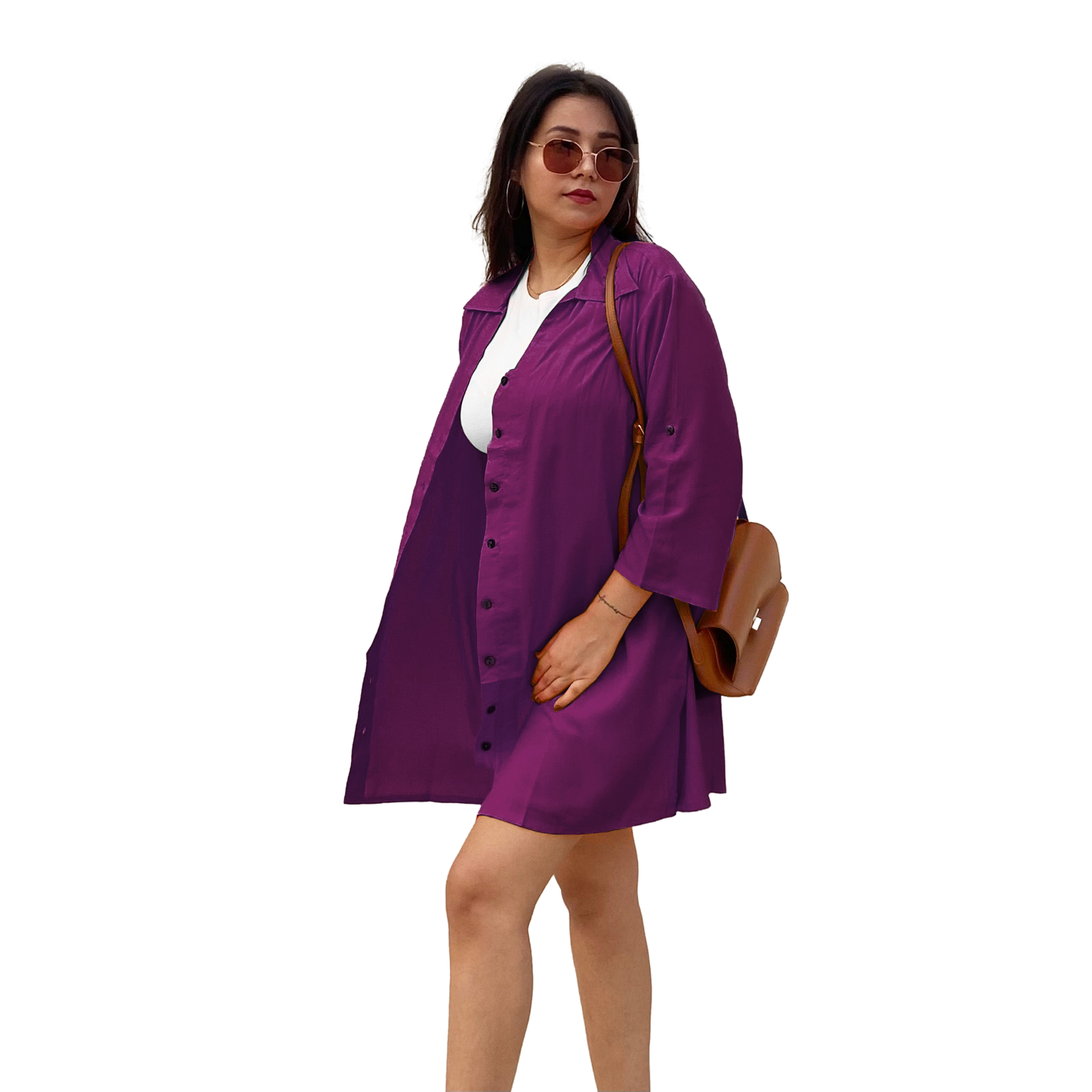 Purple Oversize Shirt