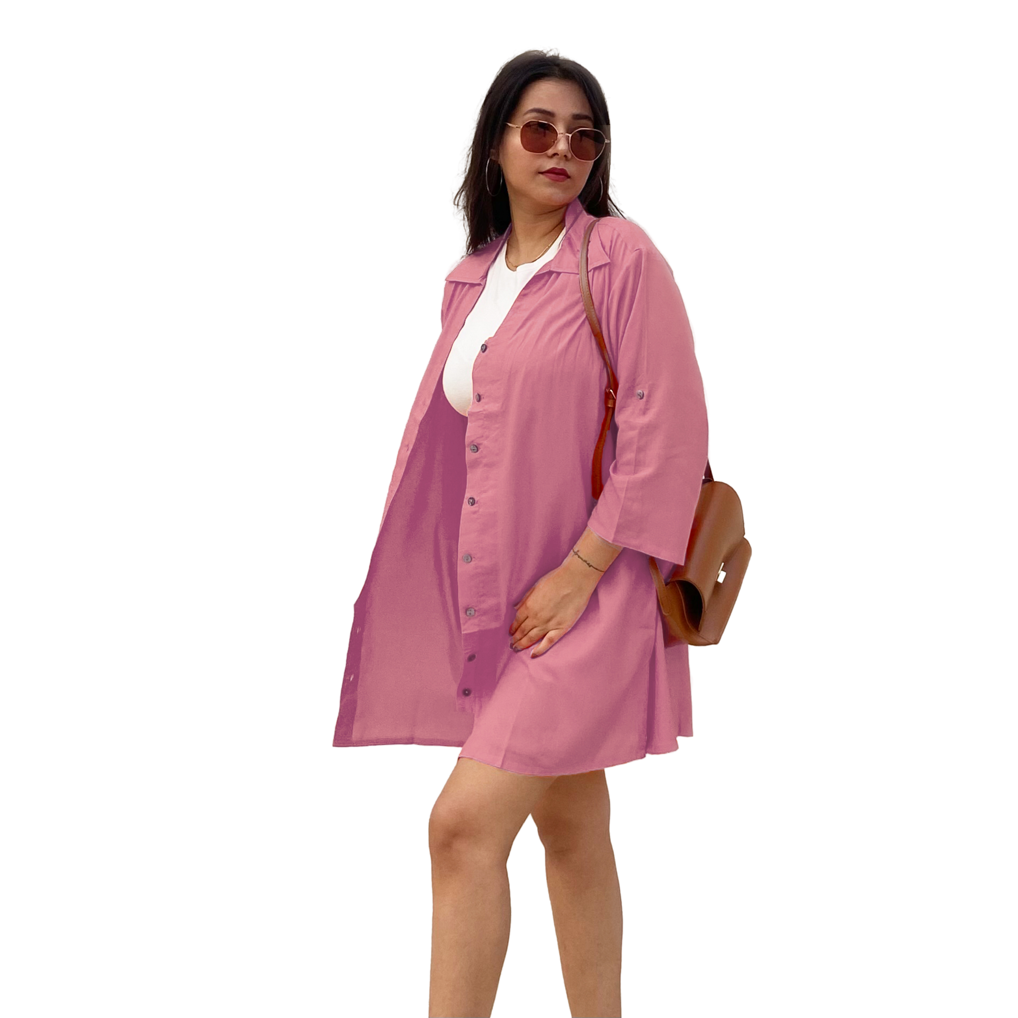 Pink Oversize Shirt