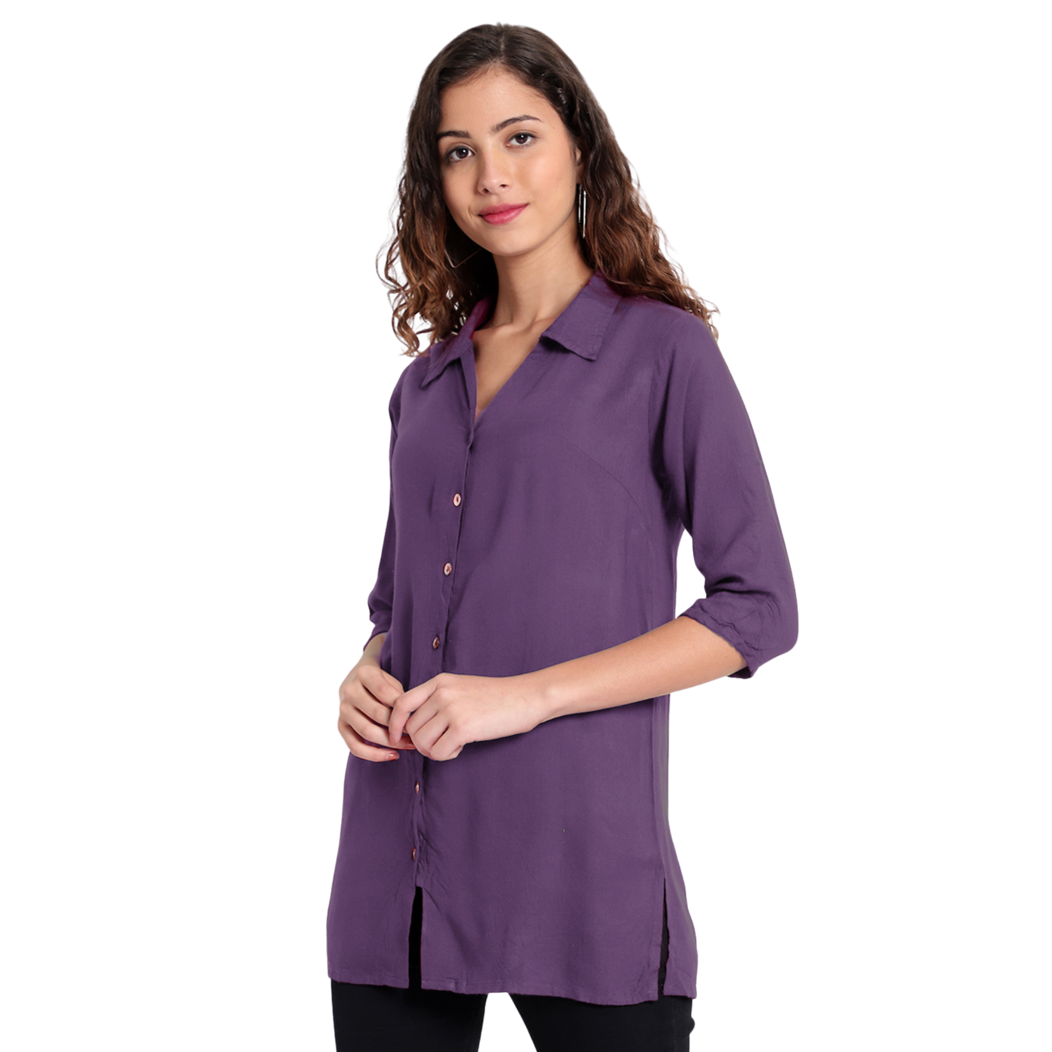 Lavender Longline Shirt