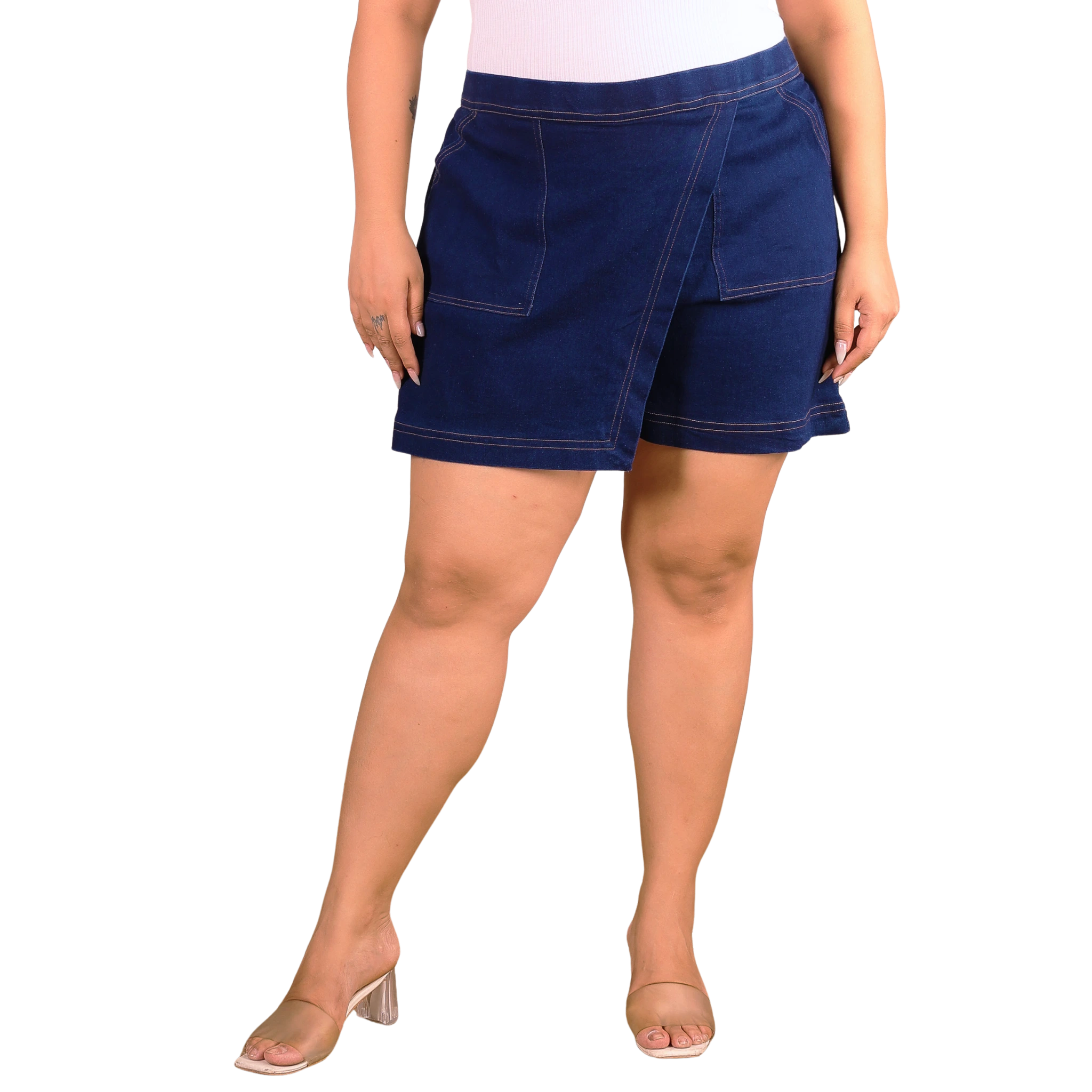 Denim Cotton Skorts