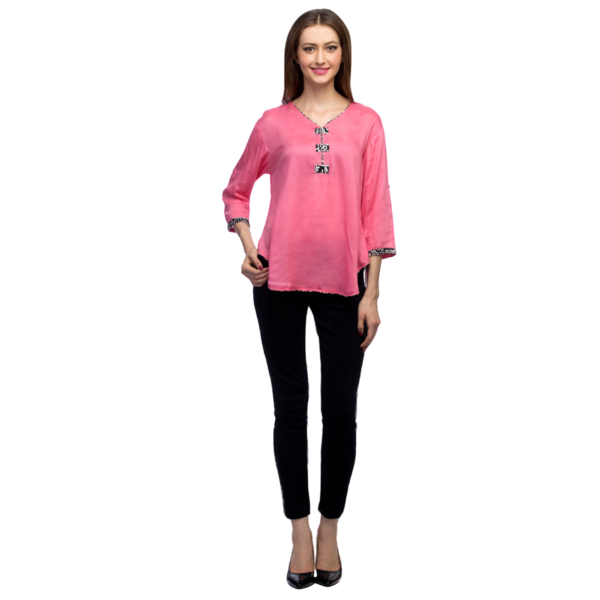 Pink Asymmetrical Top