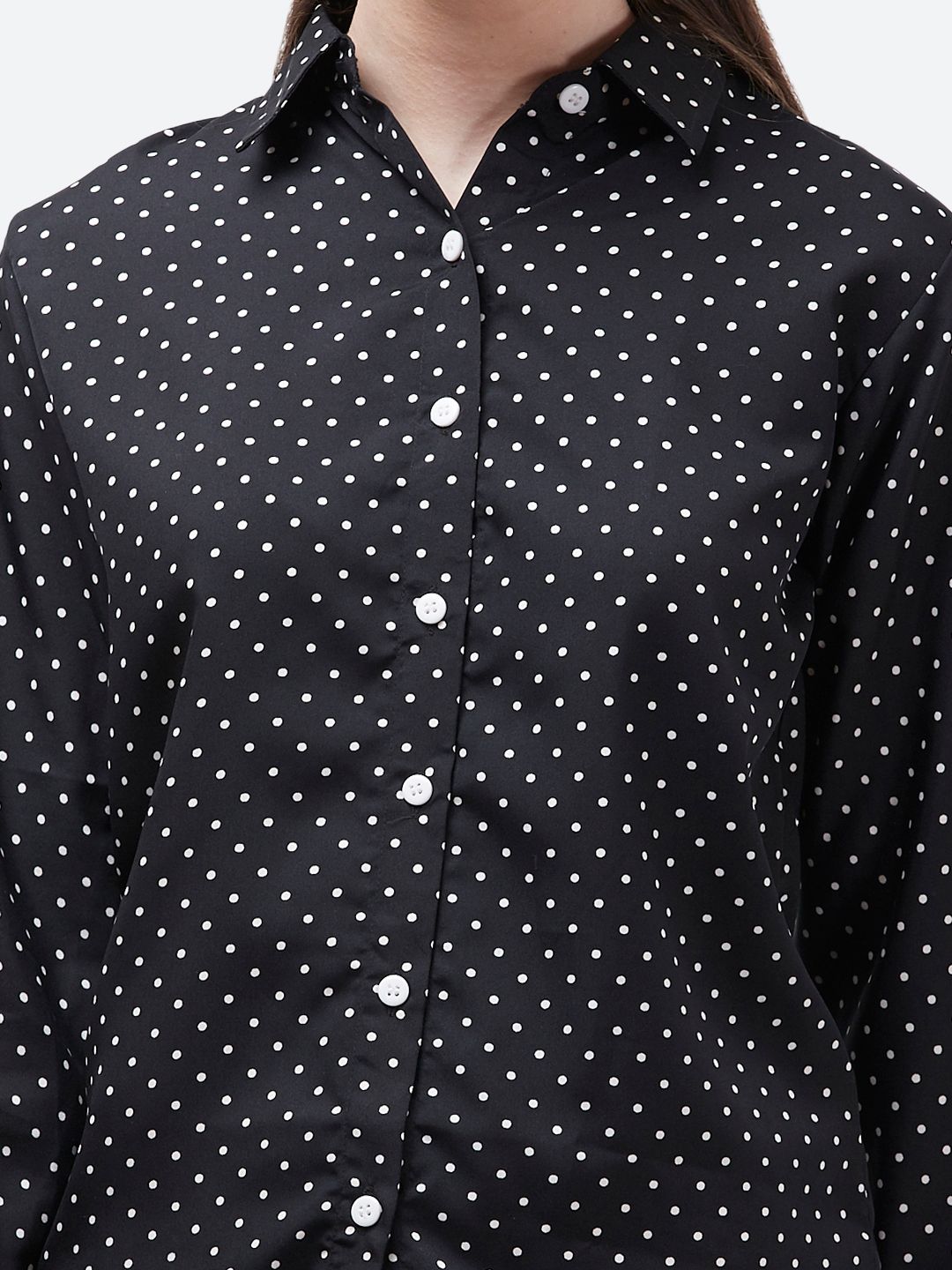 Black Polka Dot Shirt — view 8