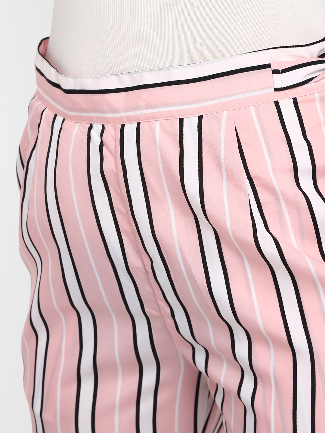 Pink Stripe Culottes — view 4