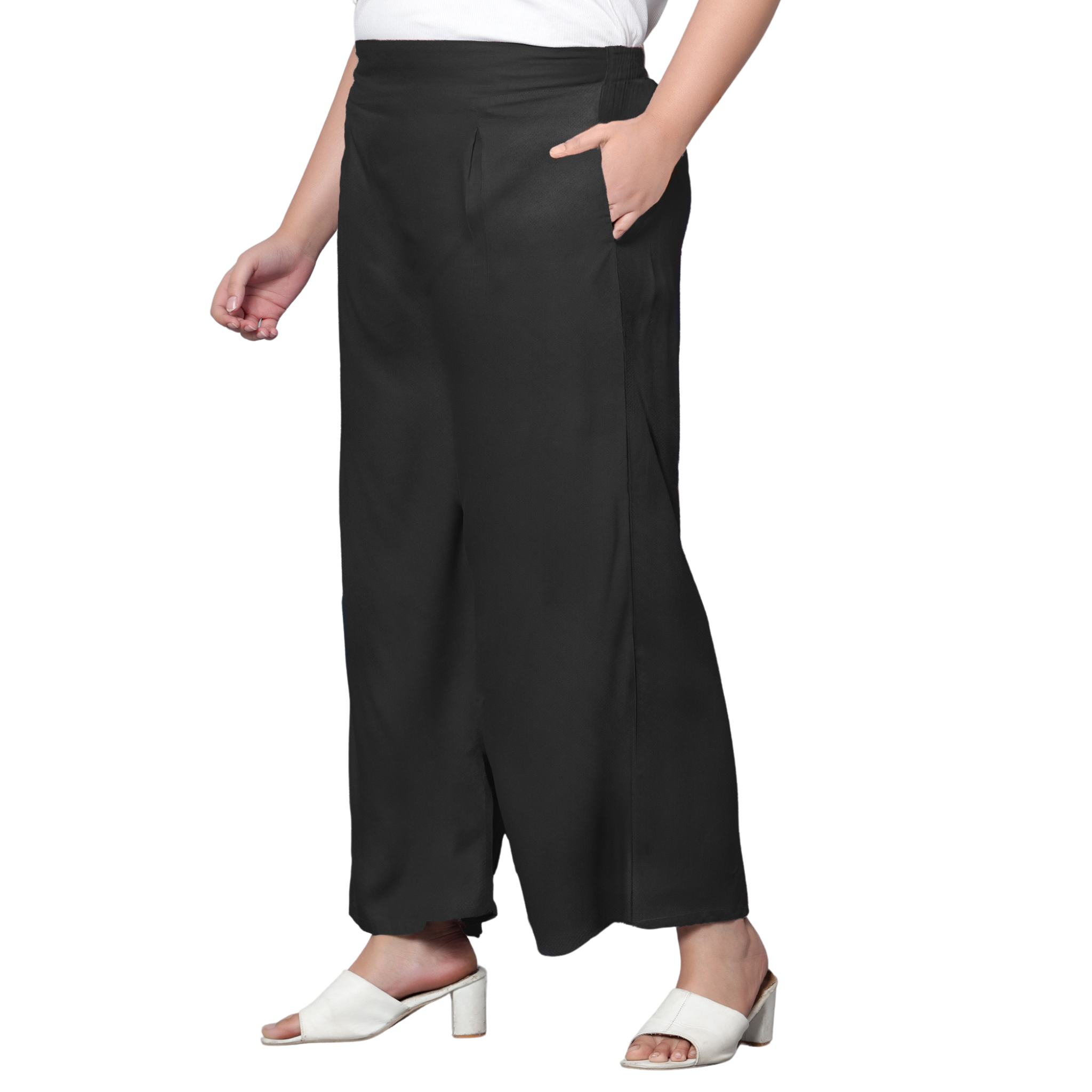 Black Plus Size Trousers