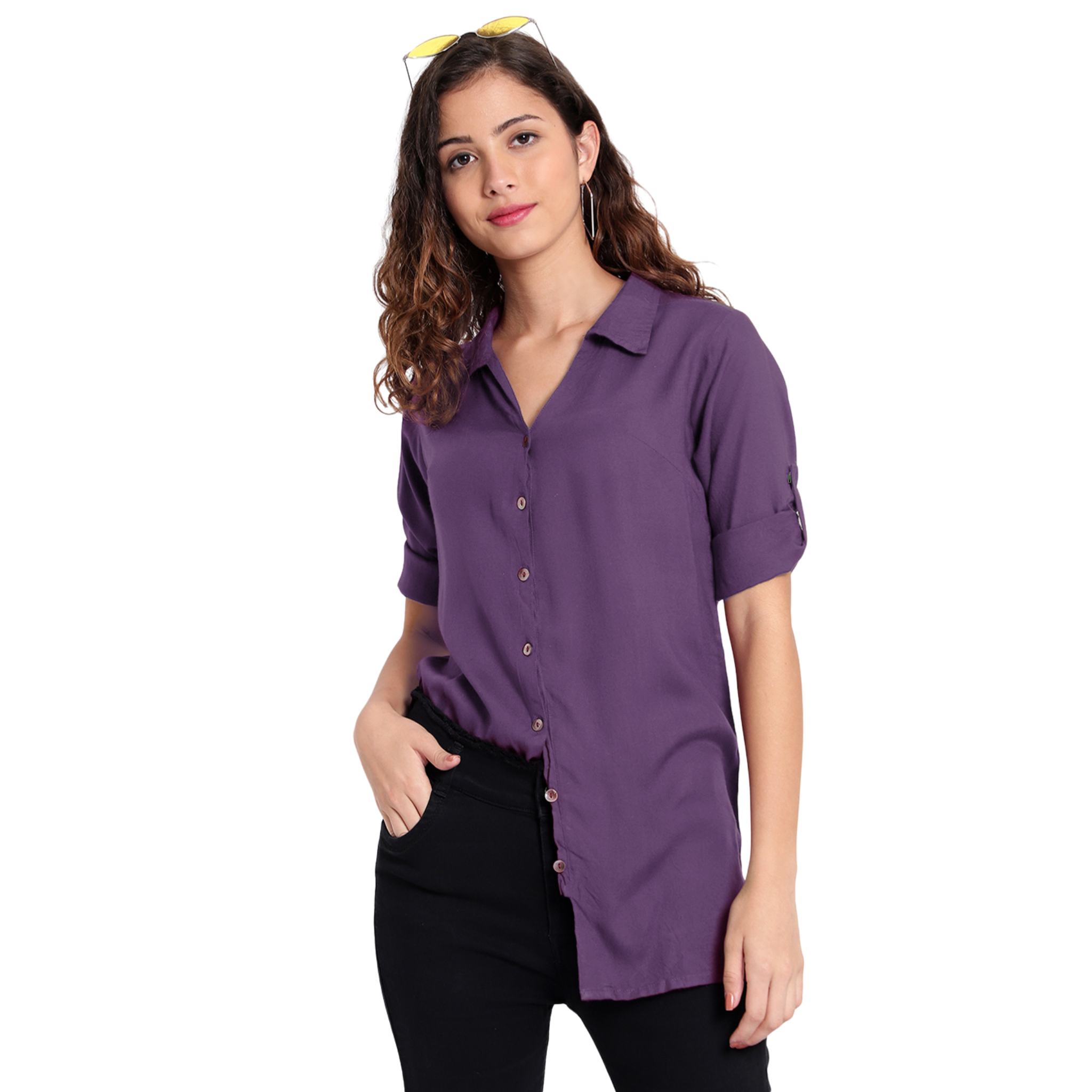 Lavender Longline Shirt