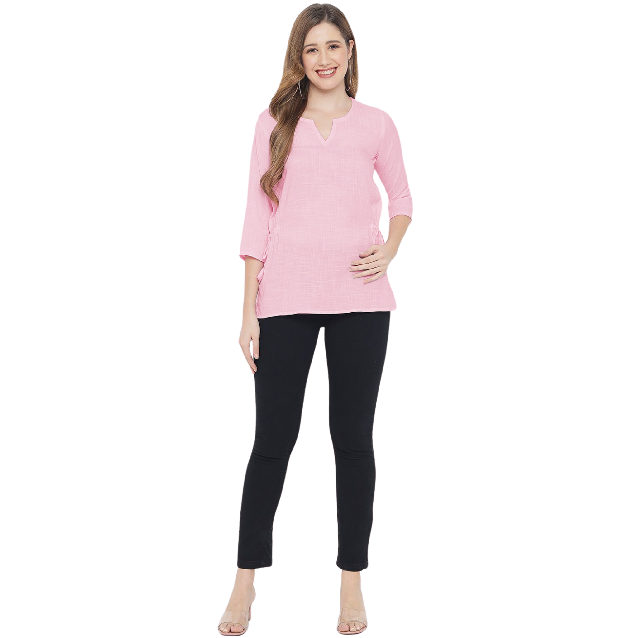 Pink Solid Tunic