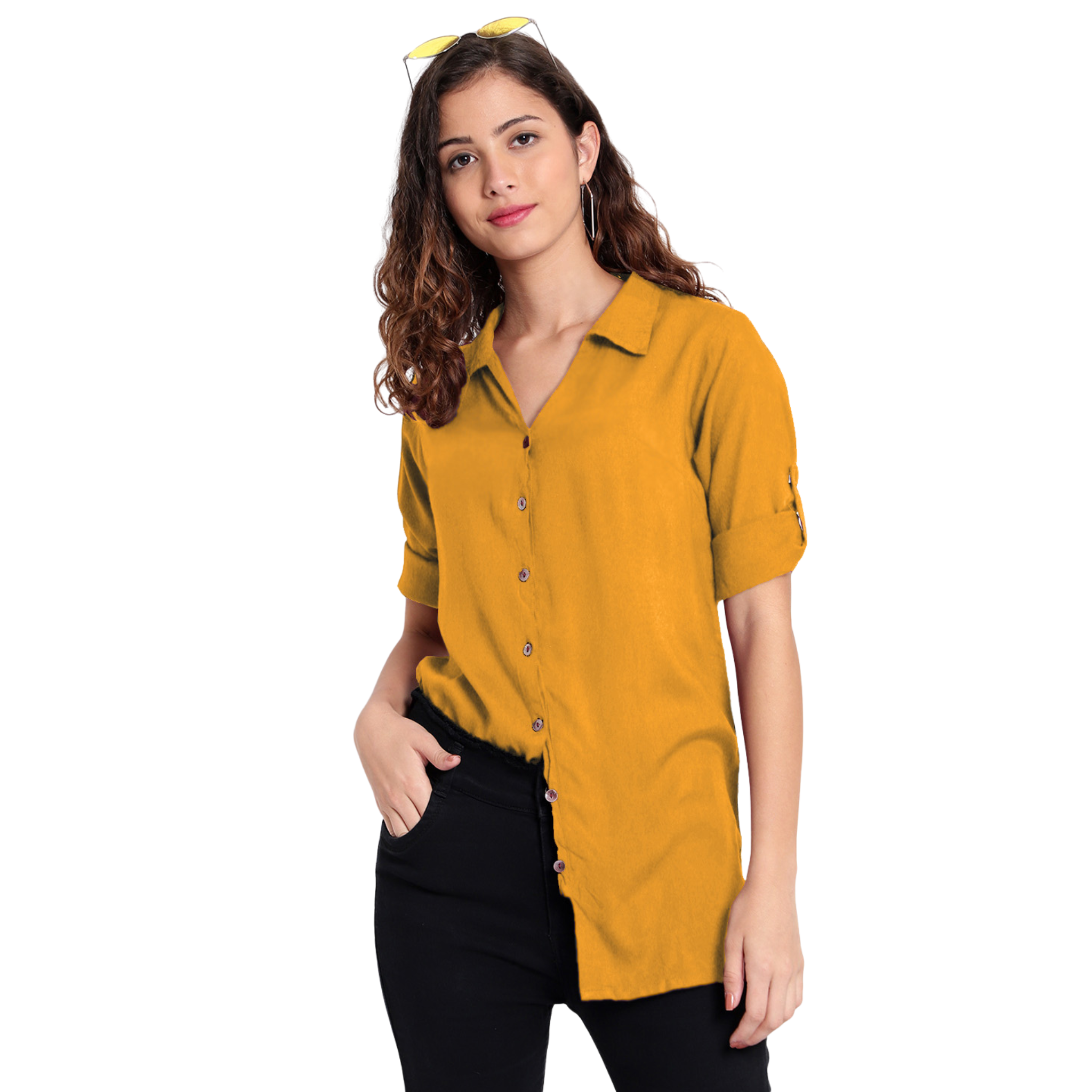 Mustard Longline Shirt