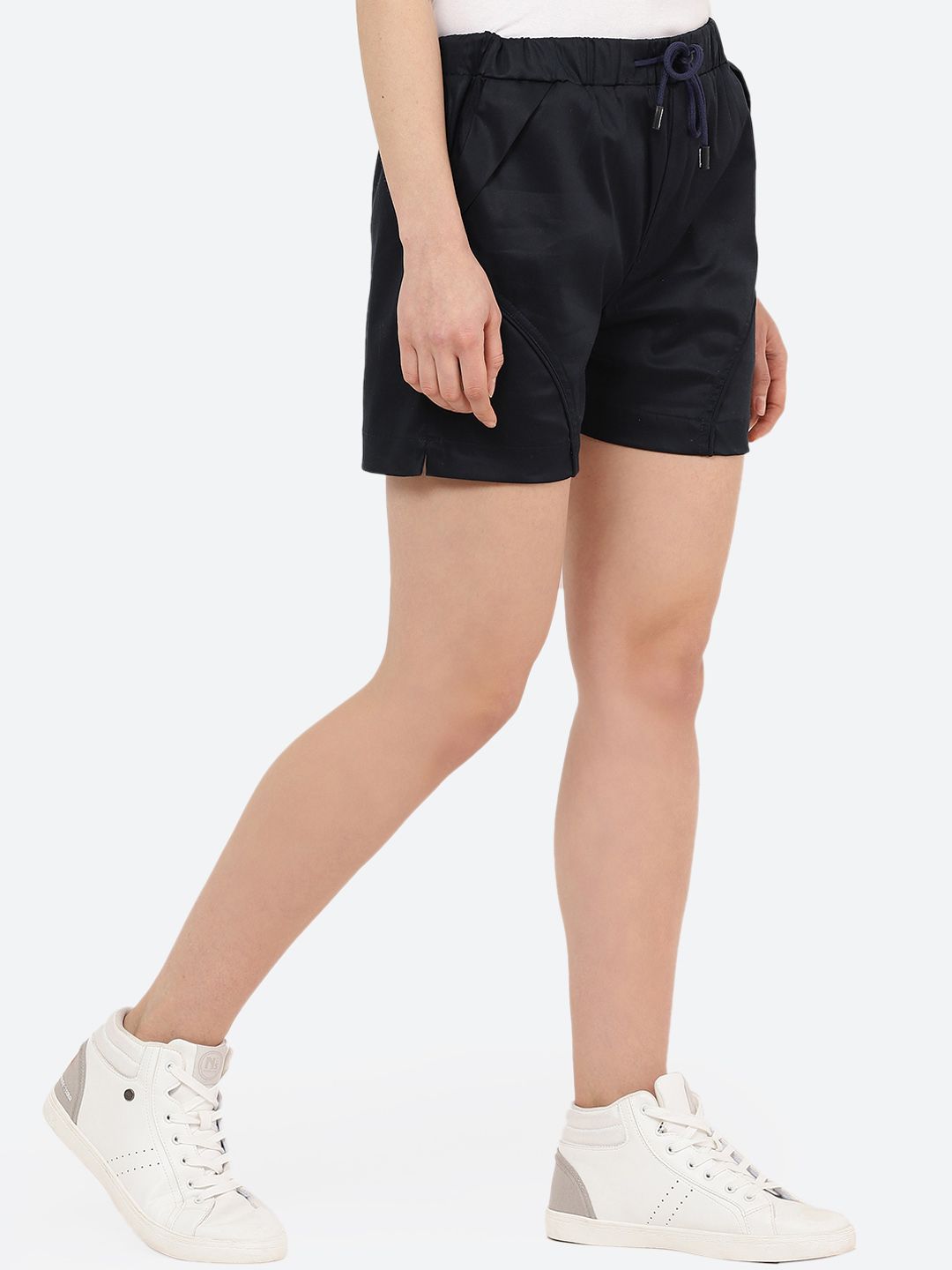 Blue Skinny Fit Shorts — view 2