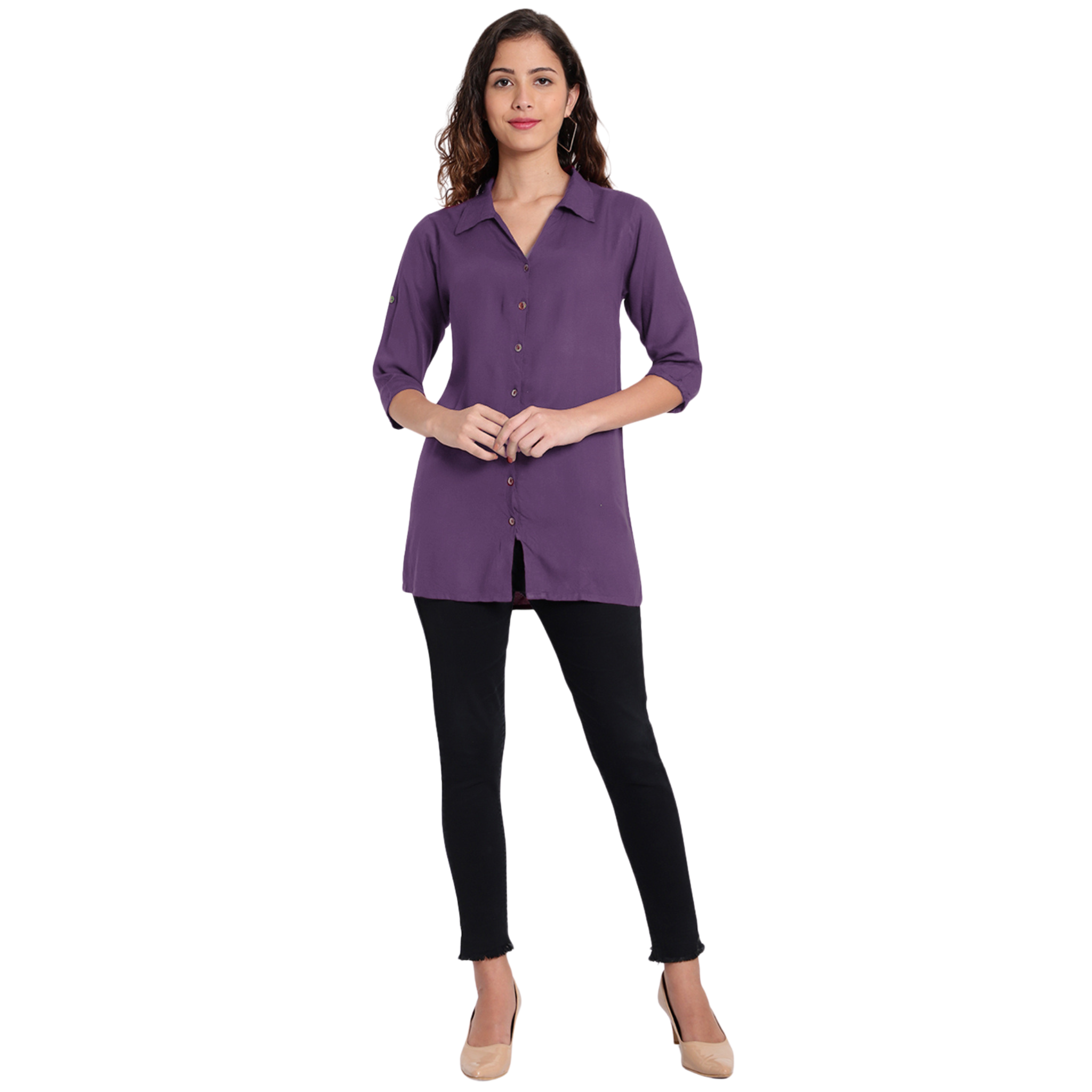 Lavender Longline Shirt