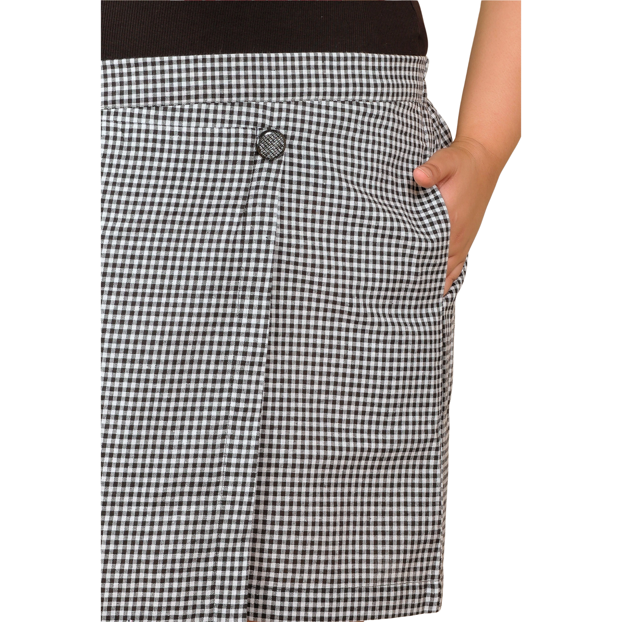 Black and Whte Checkered Skorts
