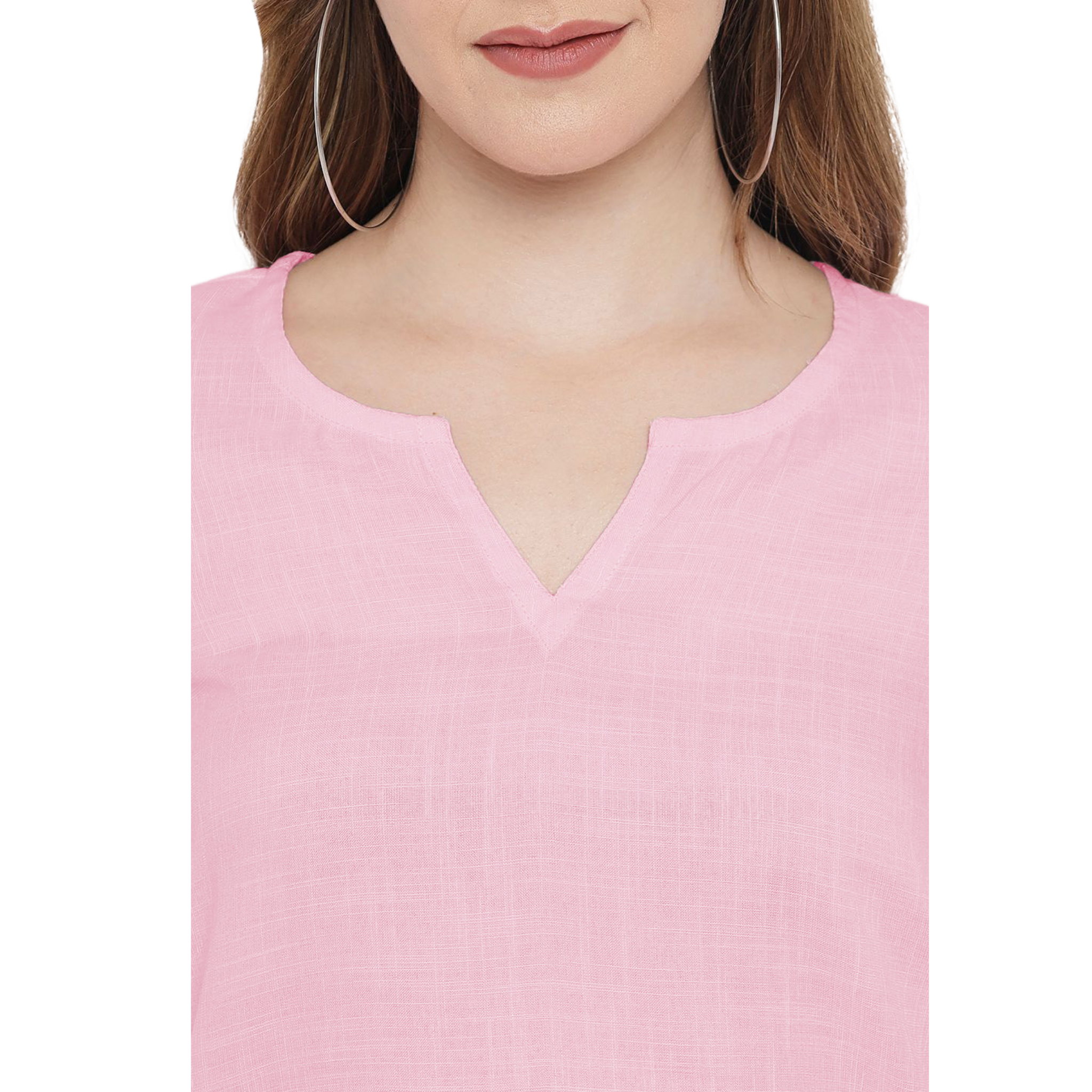 Pink Solid Tunic