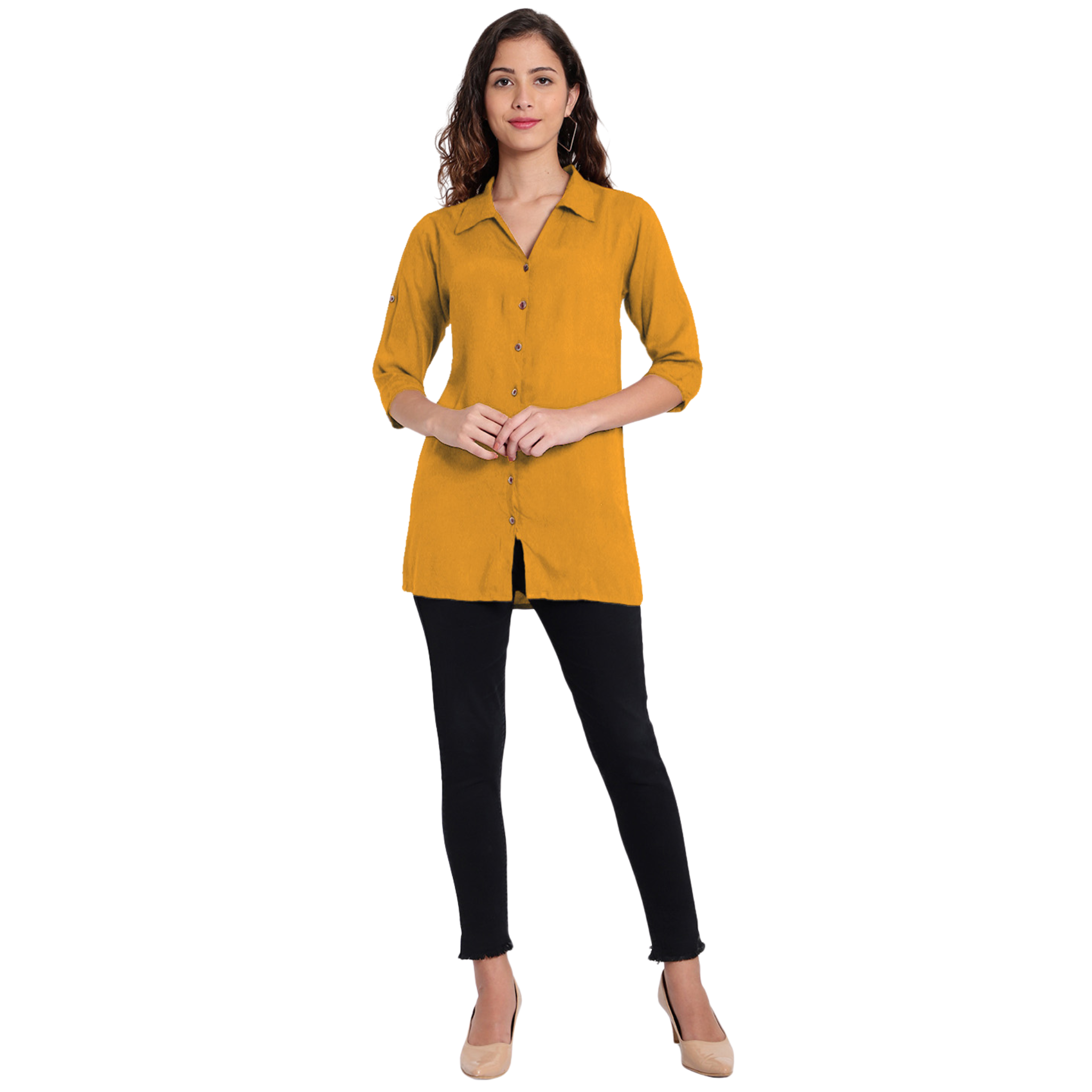 Mustard Longline Shirt