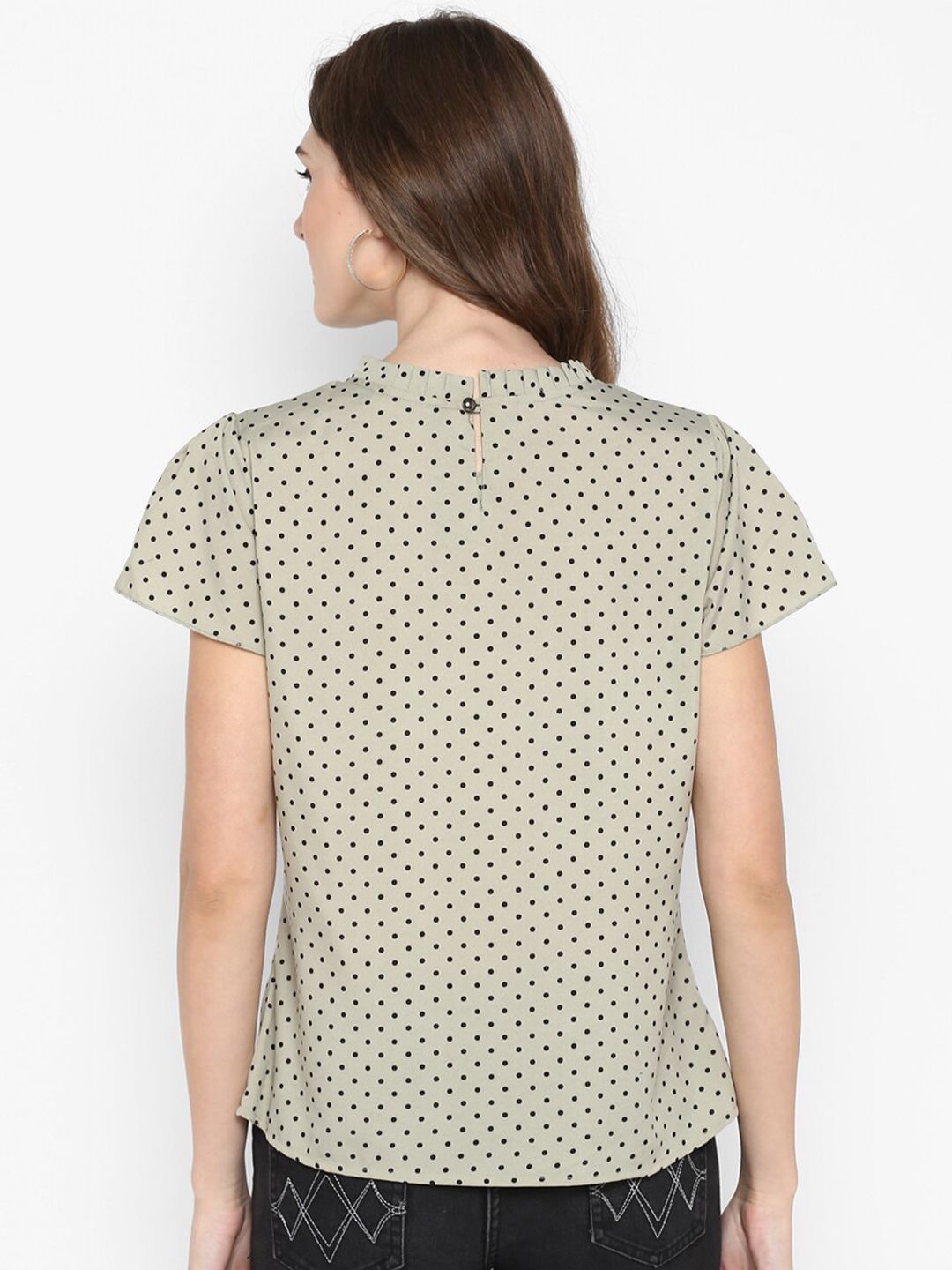 Green Polka Dot Top — view 11