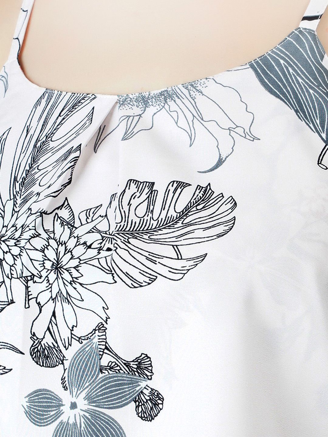 Pink Floral Strap Top — view 2
