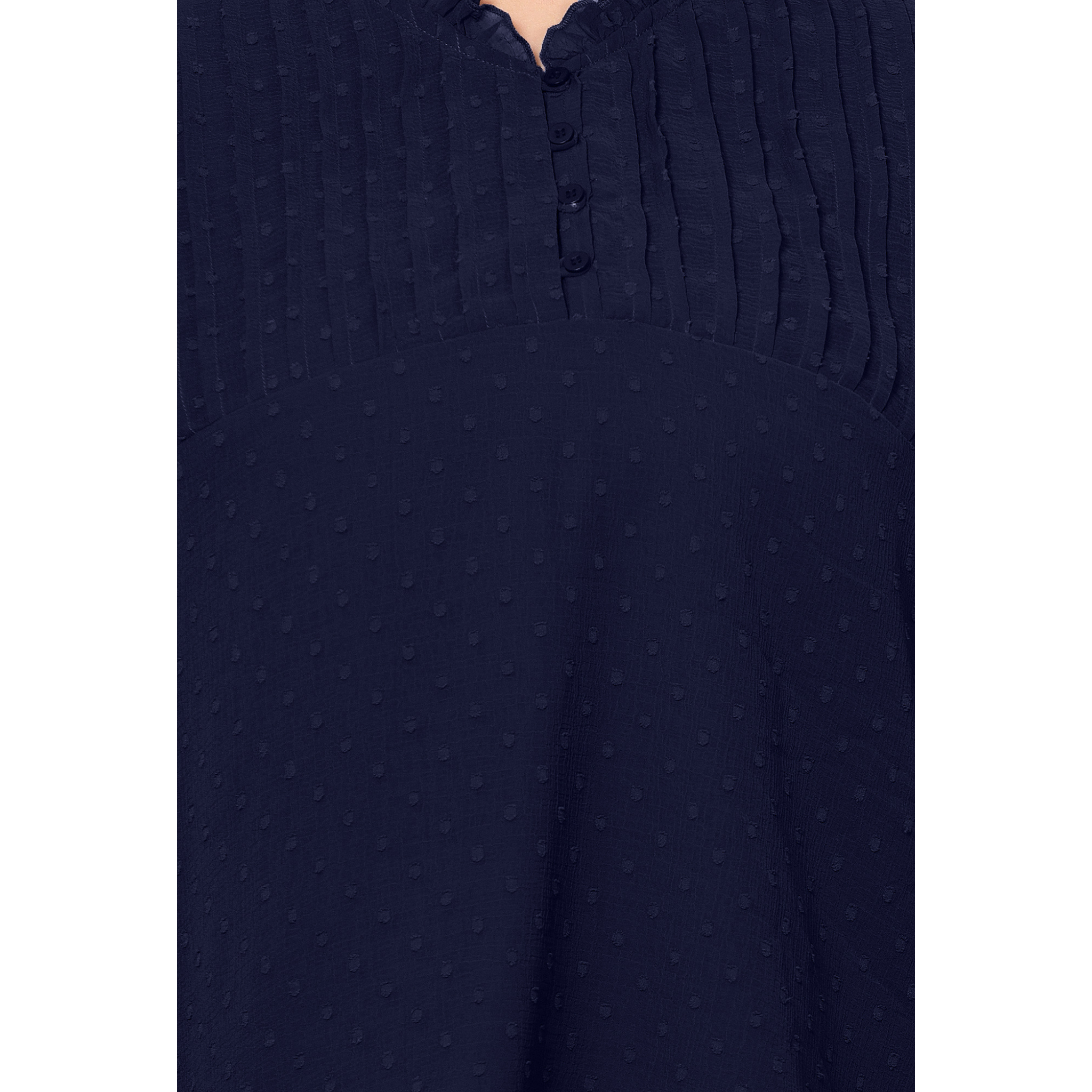 Blue Georgette Plus Size Tunic