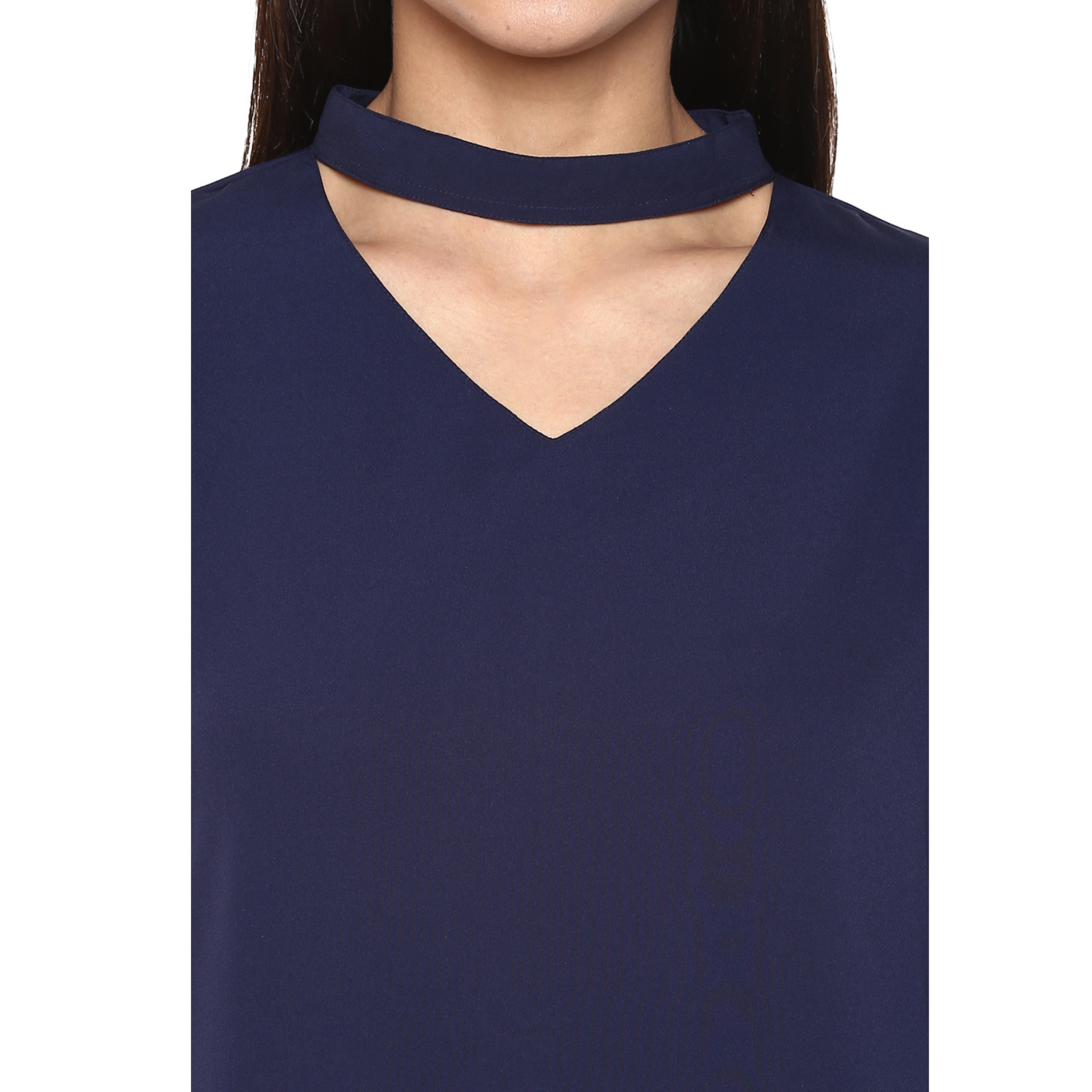 Blue Choker Top