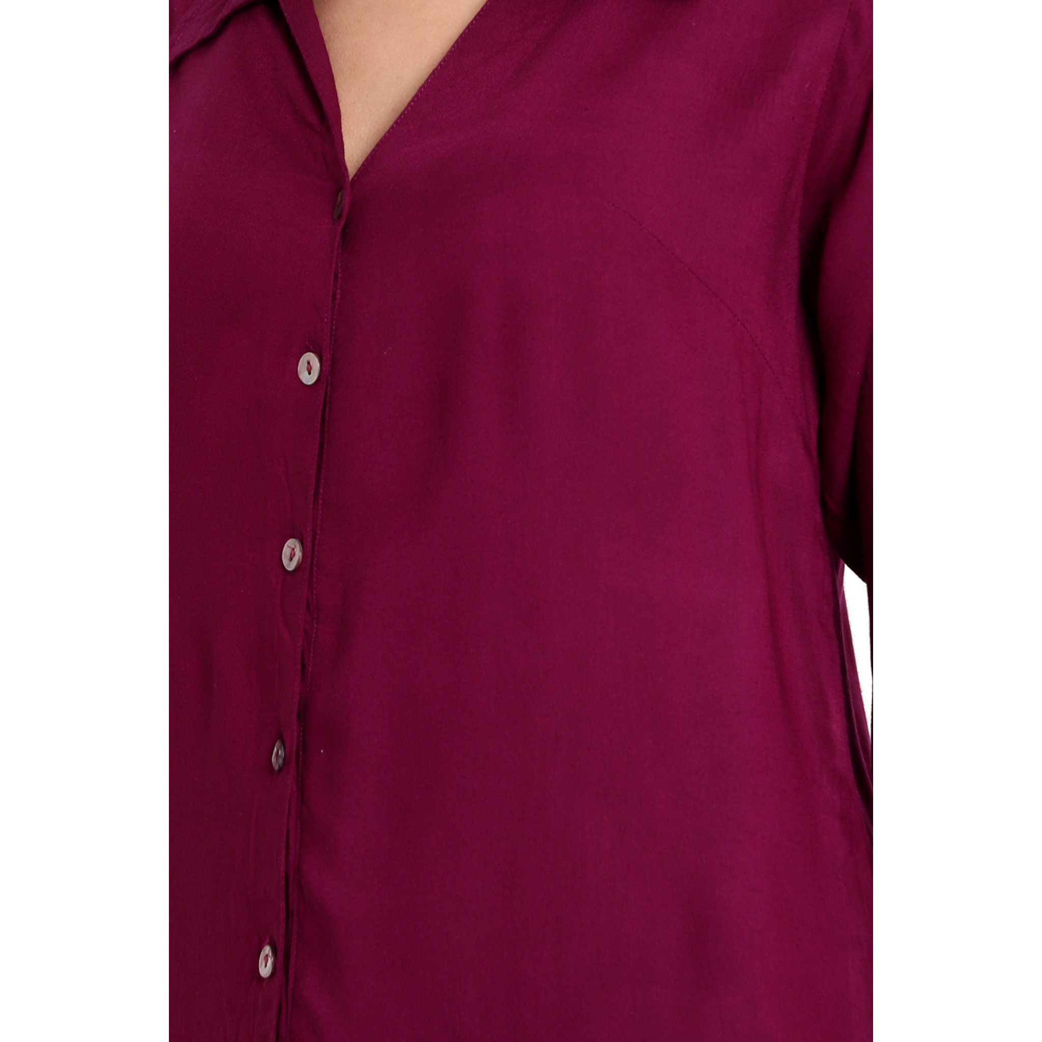 Purple Longline Shirt