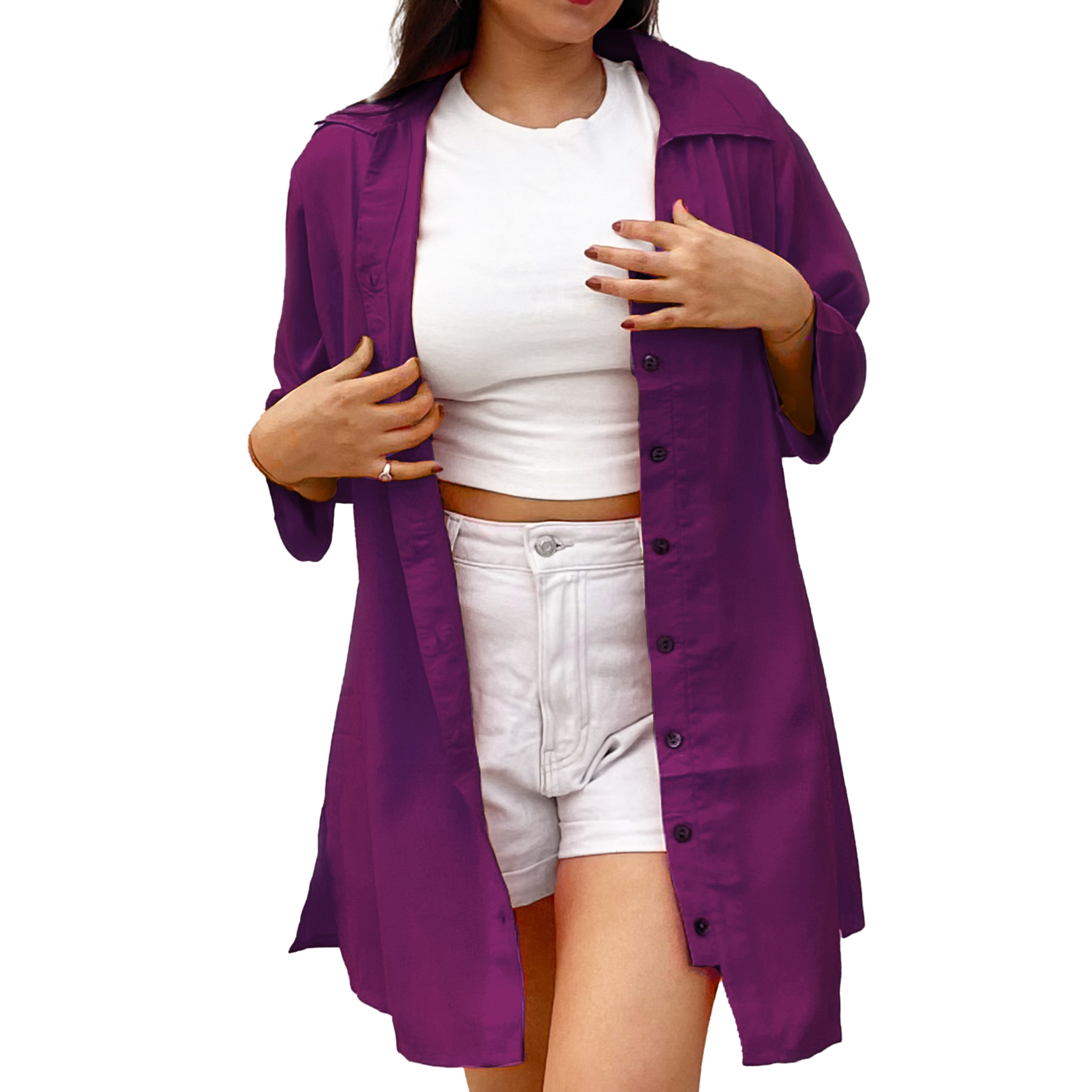 Purple Oversize Shirt