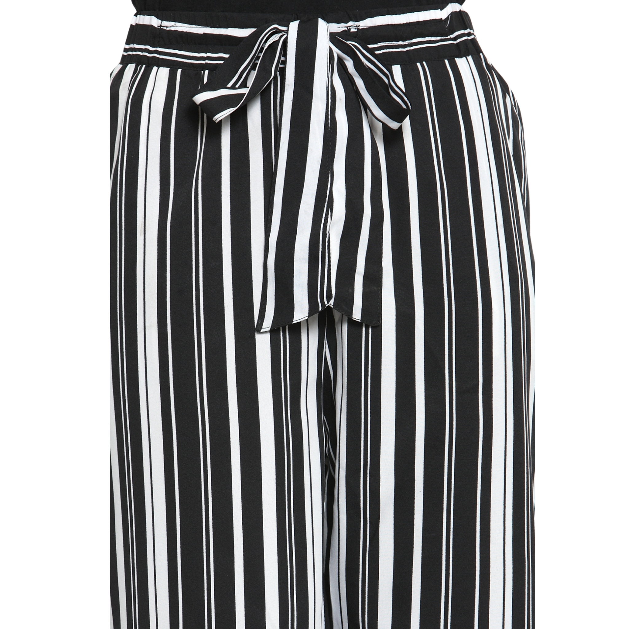 Black And White Stripe Culottes