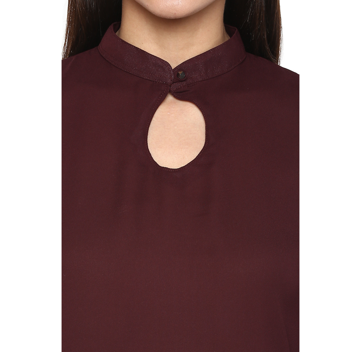 Maroon Georgette Top