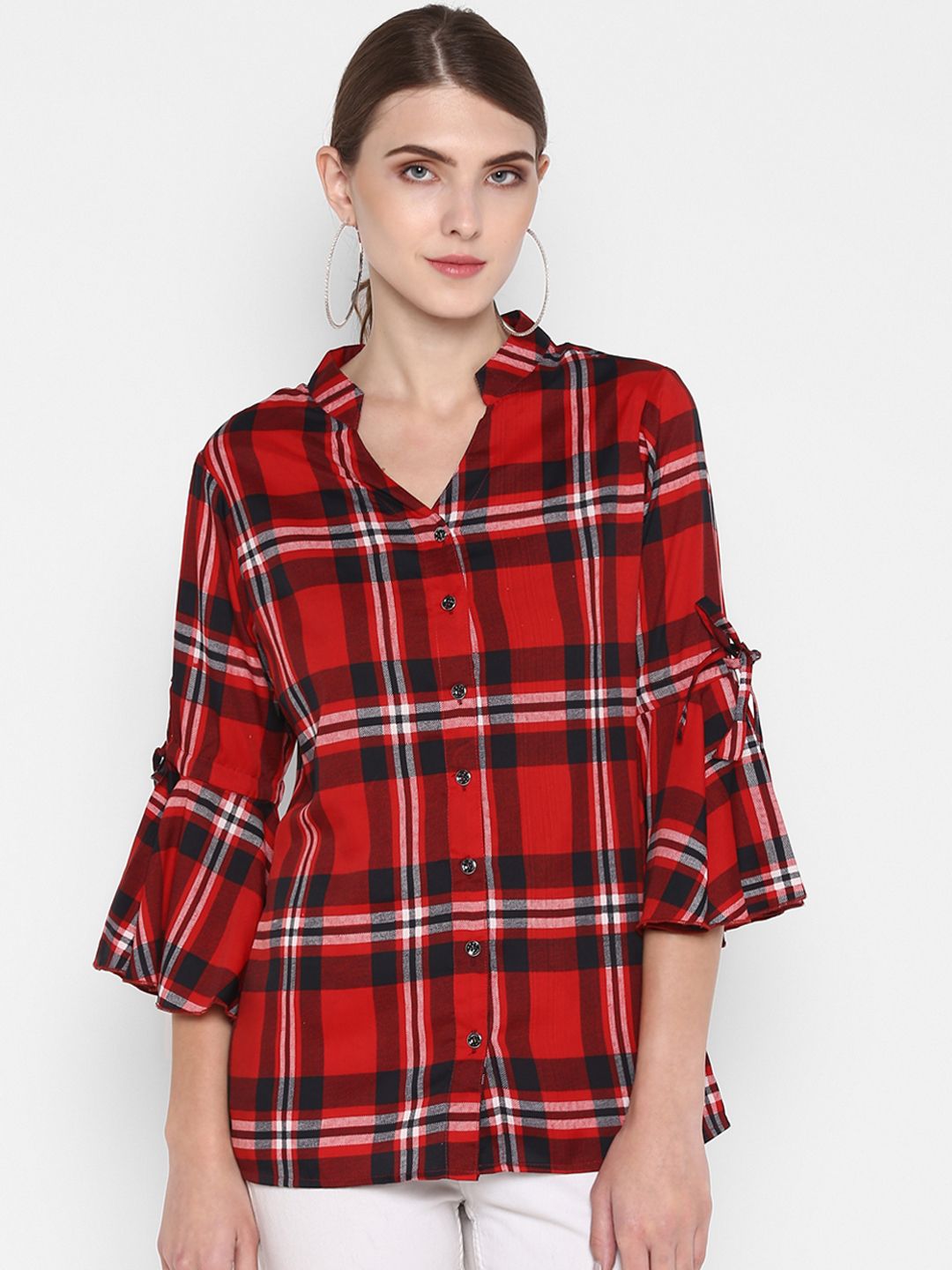 Red And Black Checkered Shirt — view 1