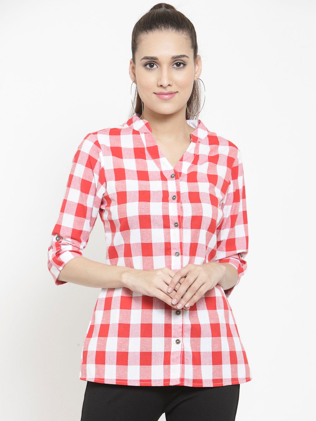 Red Checkered Shirt — view 1