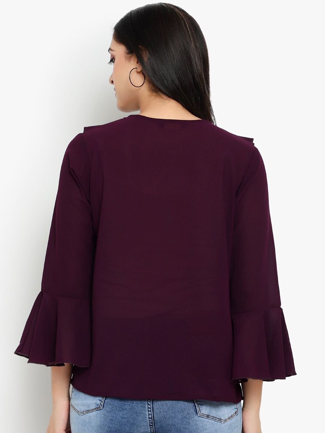 Purple Flared Top — view 4