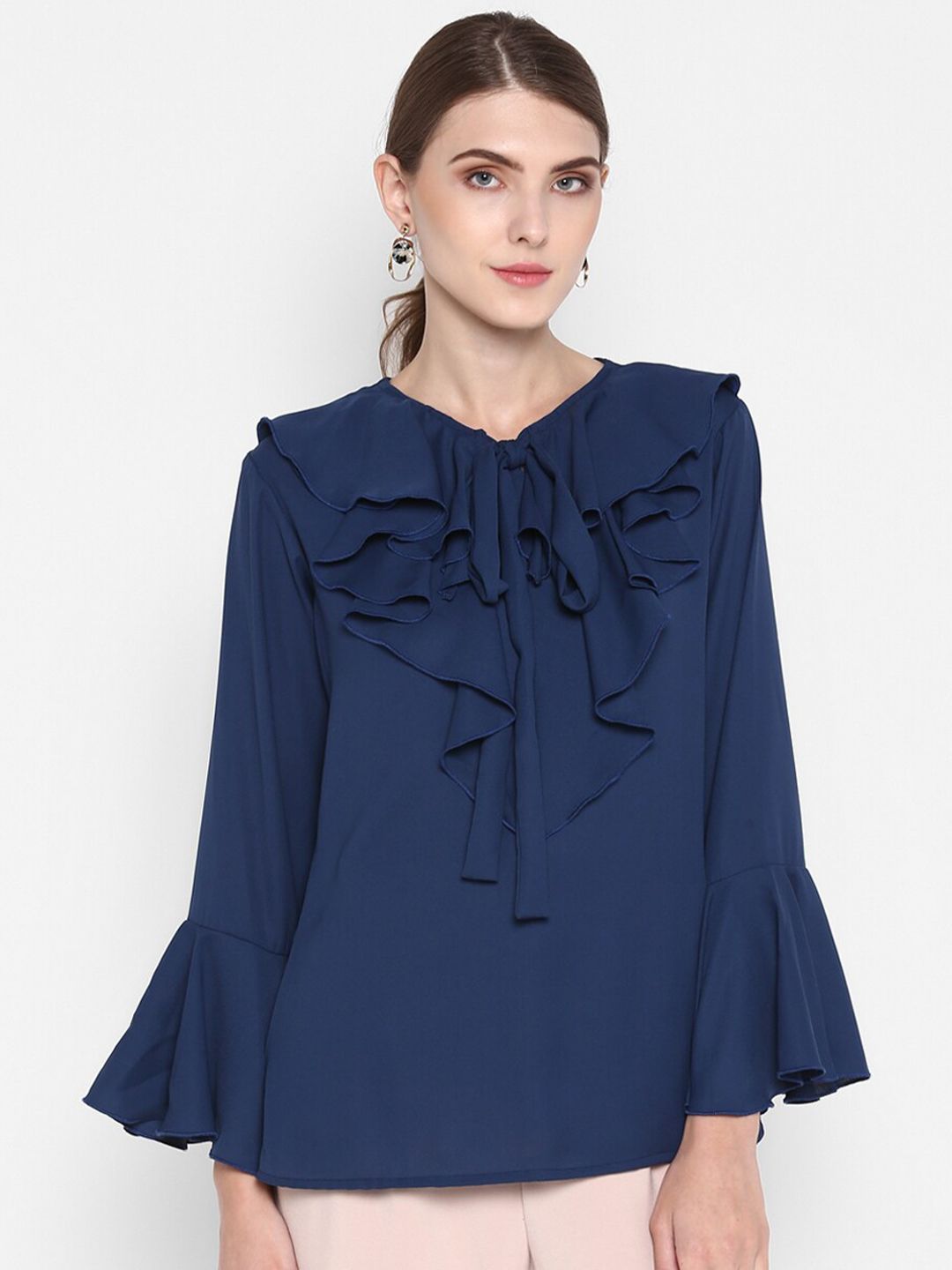 Blue Flared Top — view 1