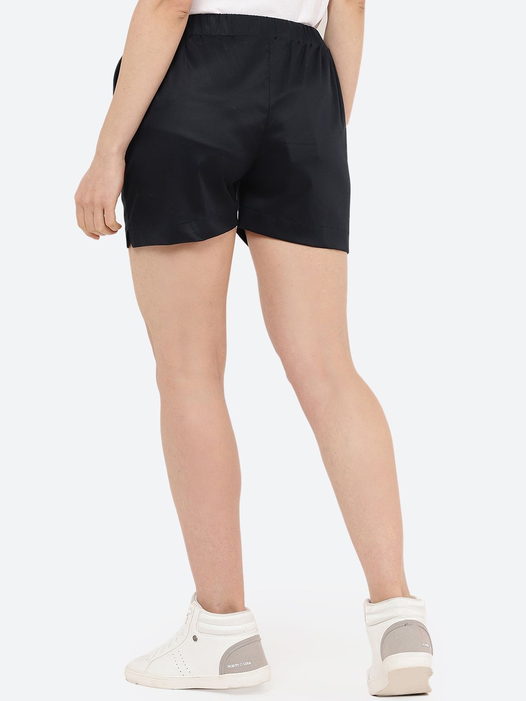 Blue Skinny Fit Shorts — view 3