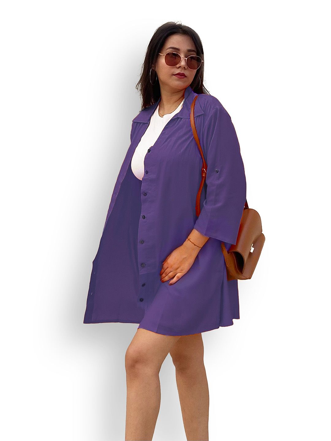 Lavender Oversize Shirt — view 5