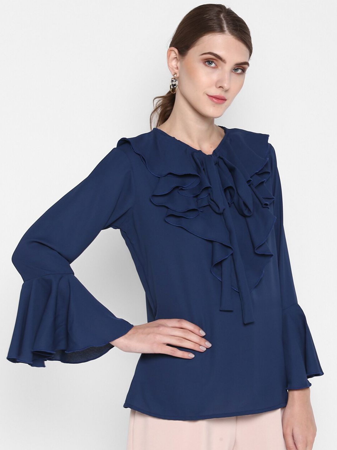 Blue Flared Top — view 3