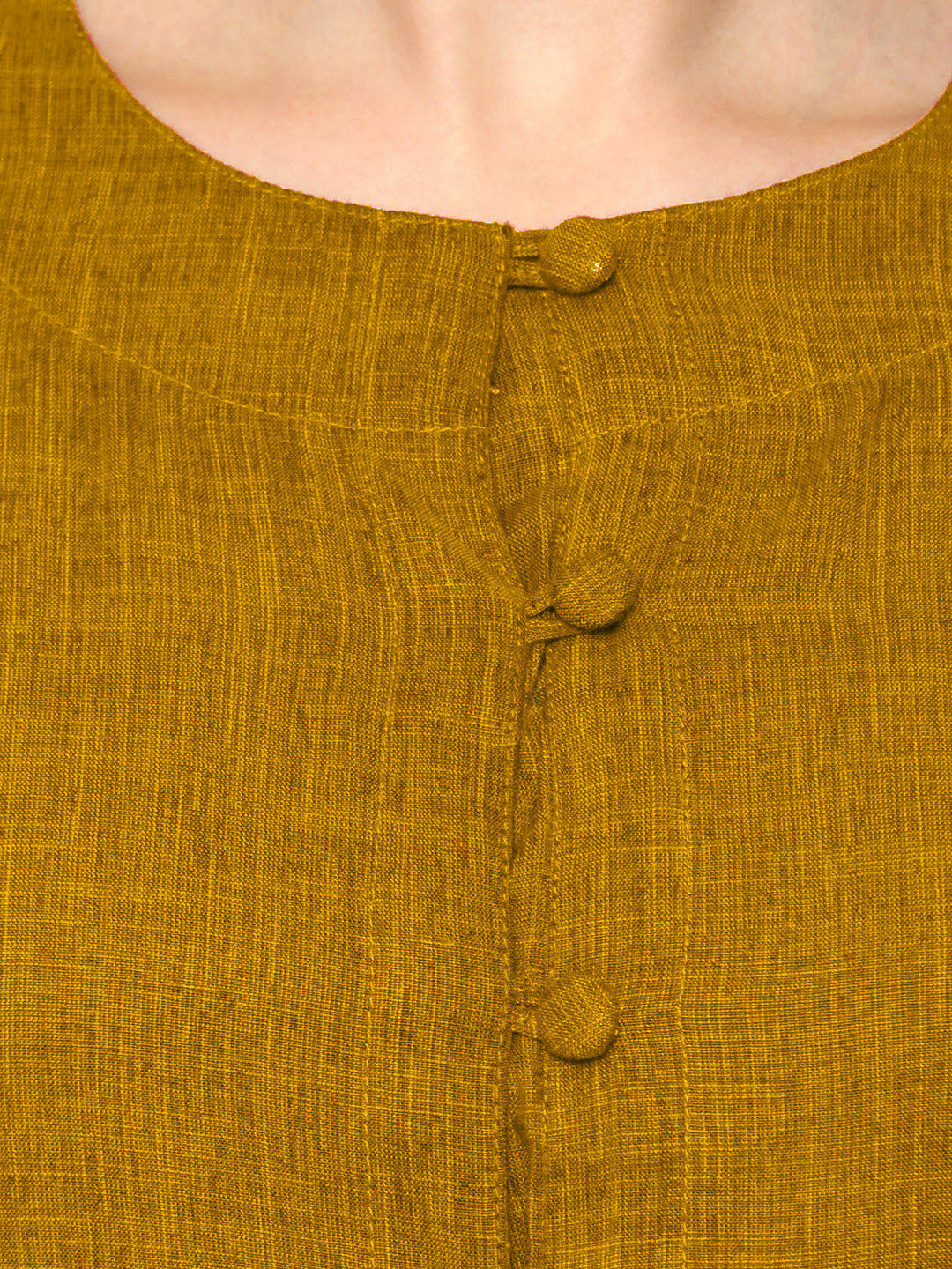 Mustard Cotton Linen Tunic