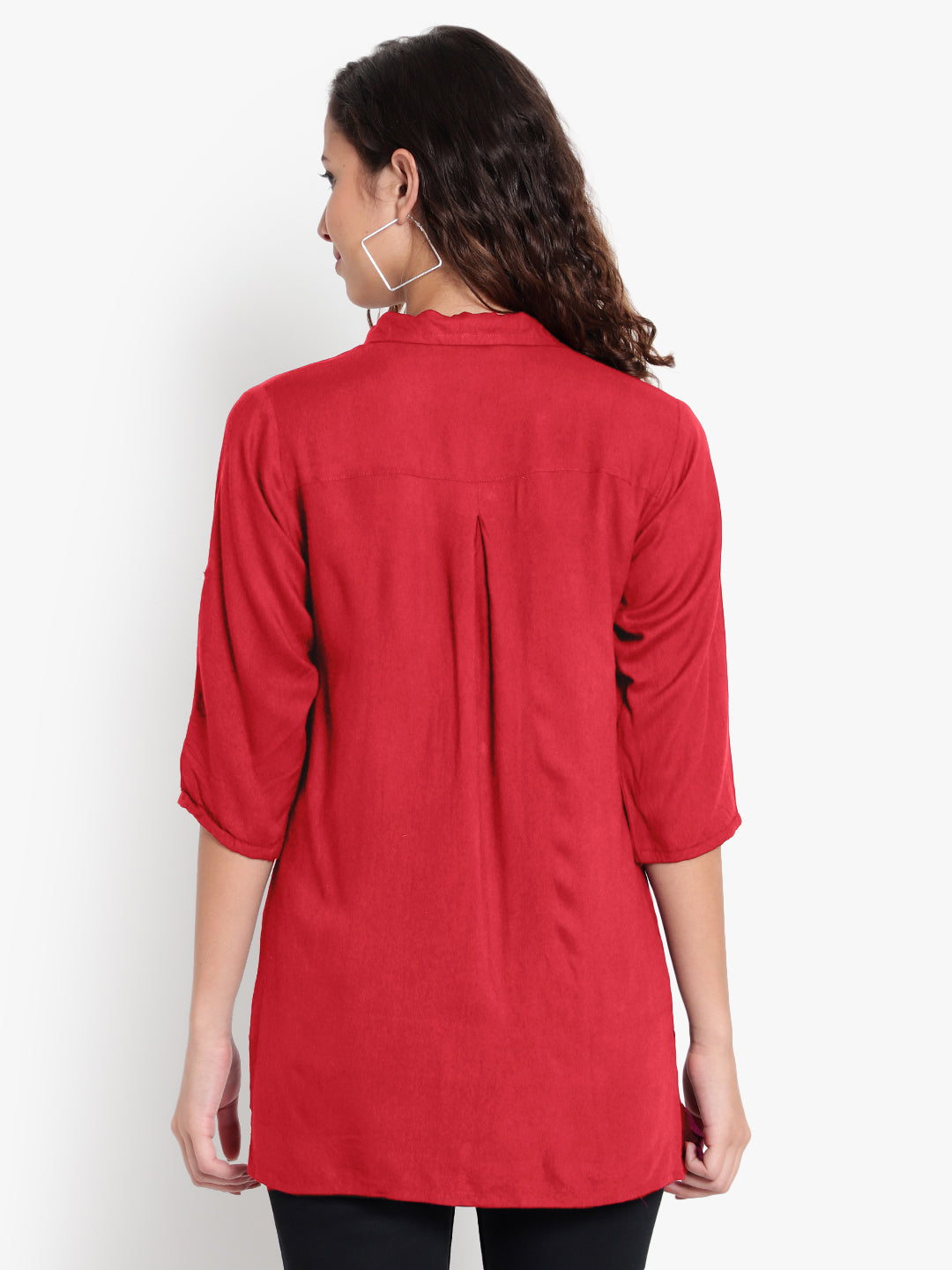 Red Longline Shirt