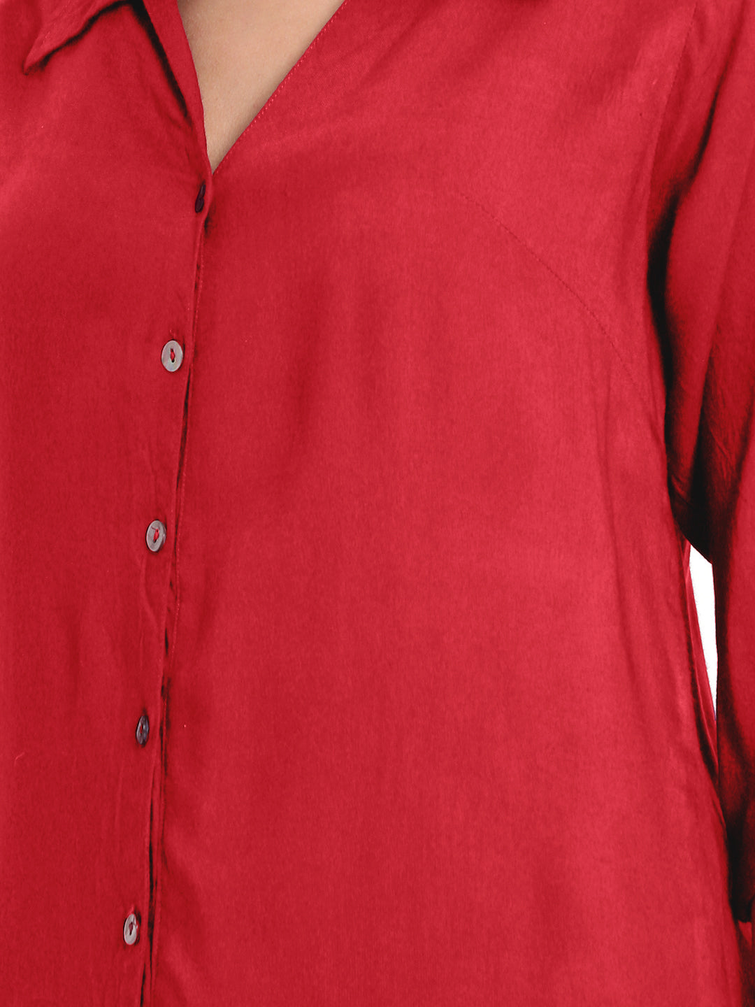 Red Longline Shirt