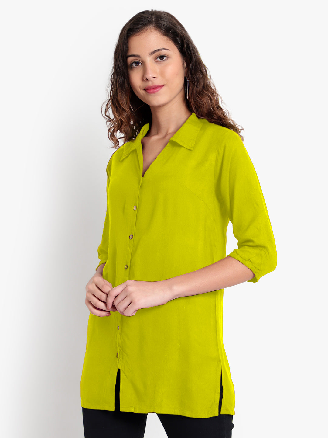 Light Green Longline Shirt