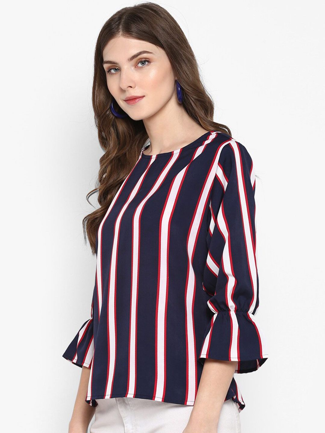Blue Stripe Top — view 4