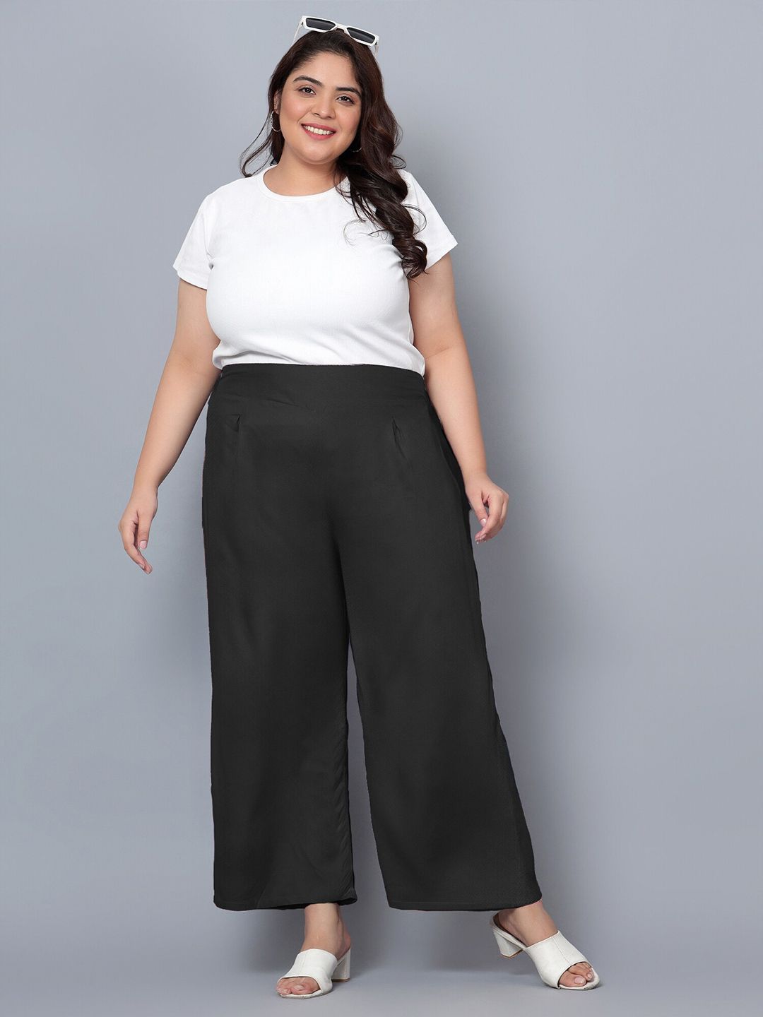 Black Plus Size Trousers — view 5