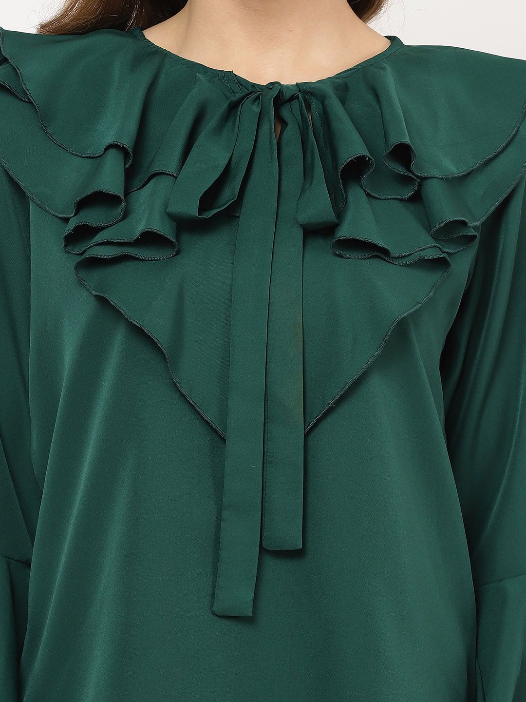 Green Flared Top — view 2