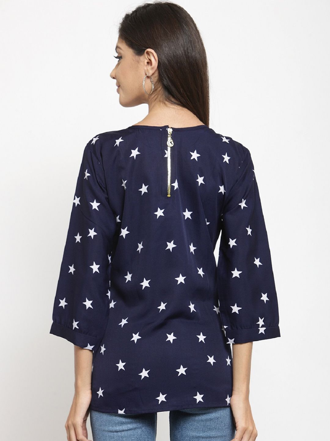 Blue Star Print Top — view 4