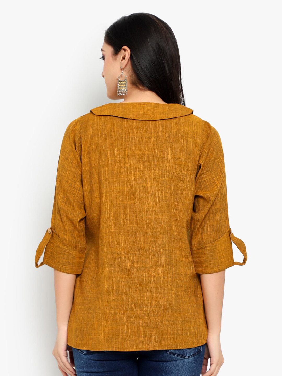Mustard Solid Tunic — view 11