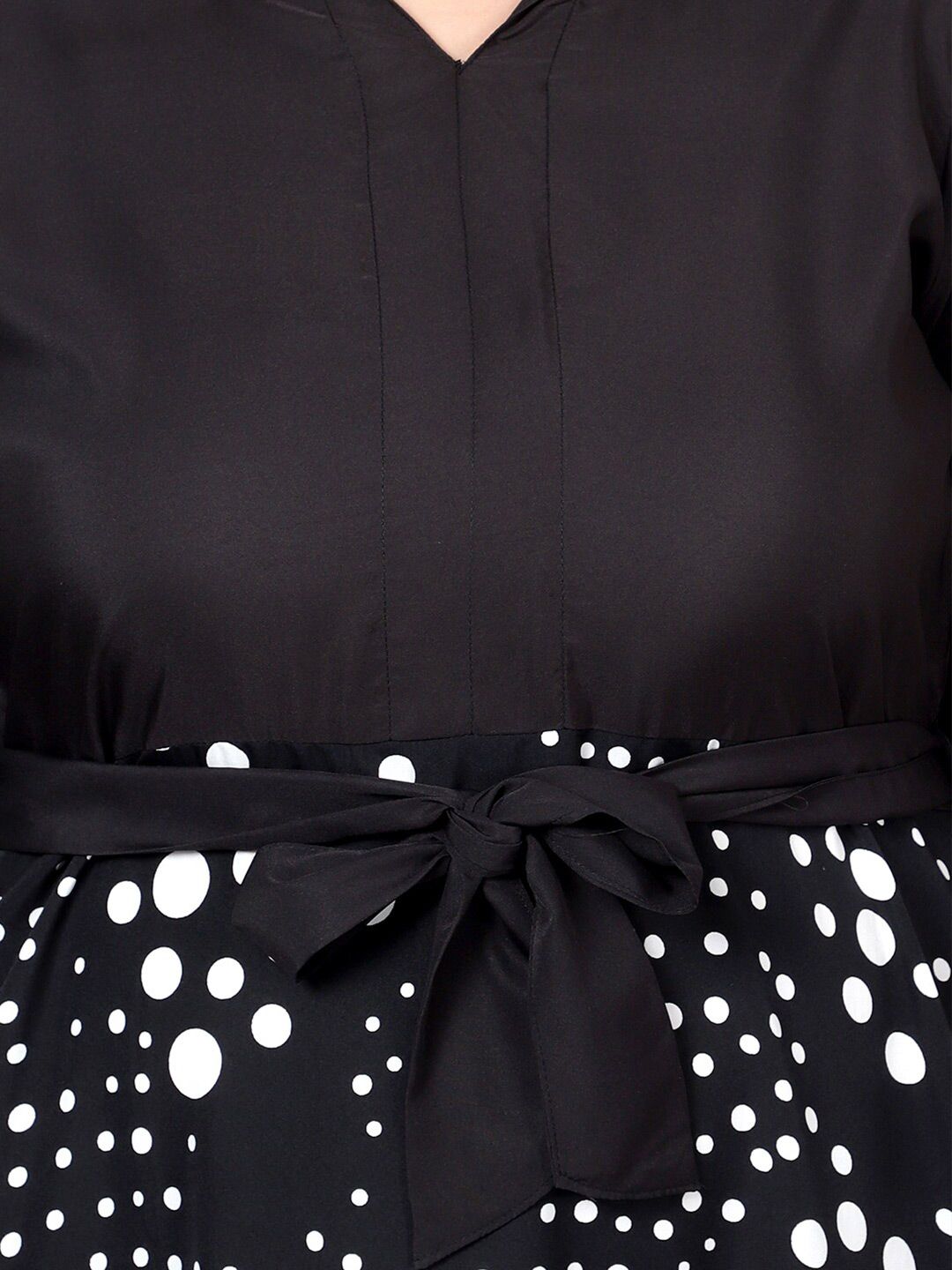 Black & White Polka Dot Dress — view 2