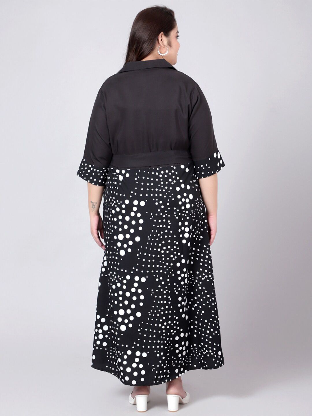 Black & White Polka Dot Dress — view 5