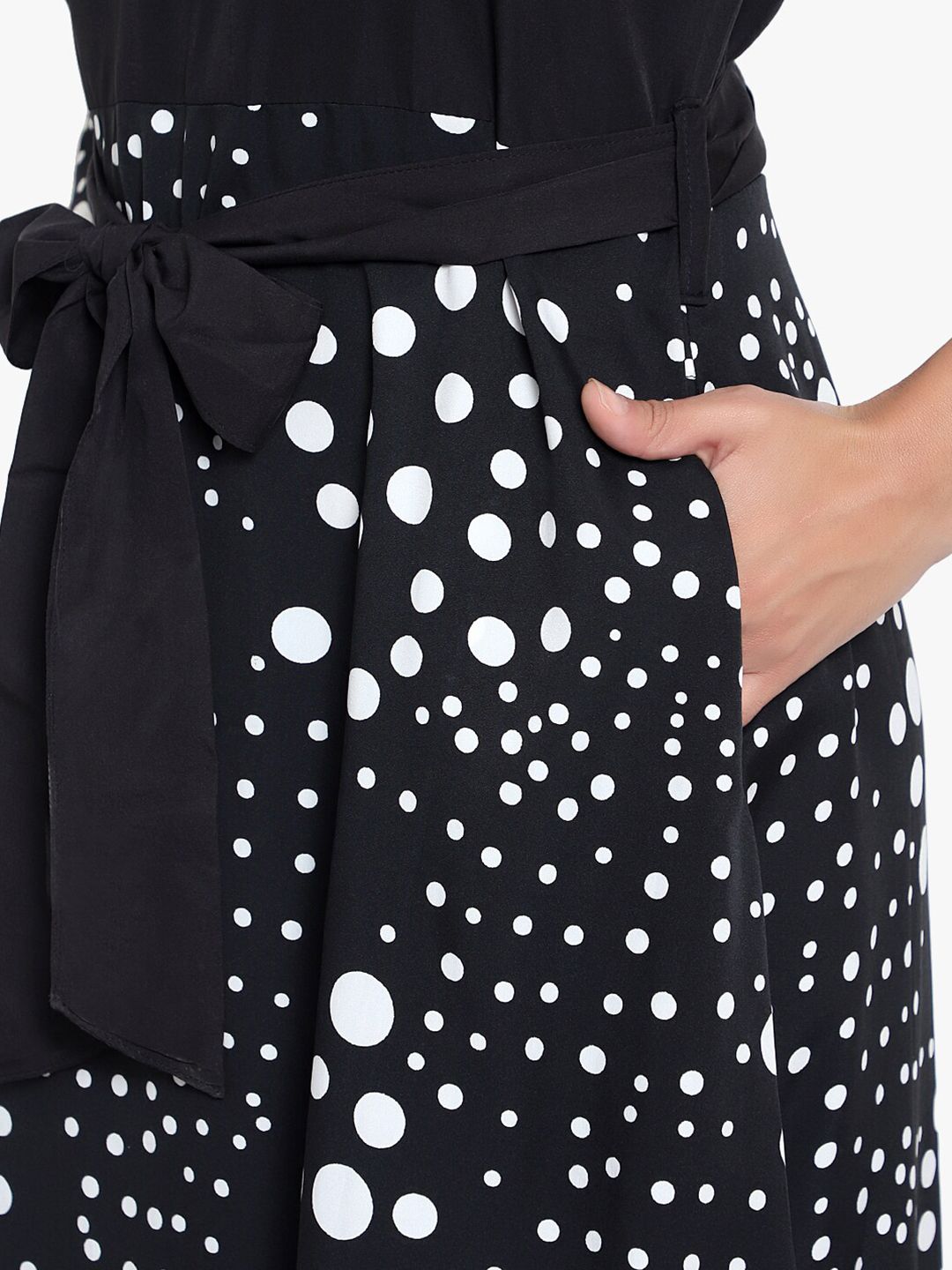 Black & White Polka Dot Dress — view 12