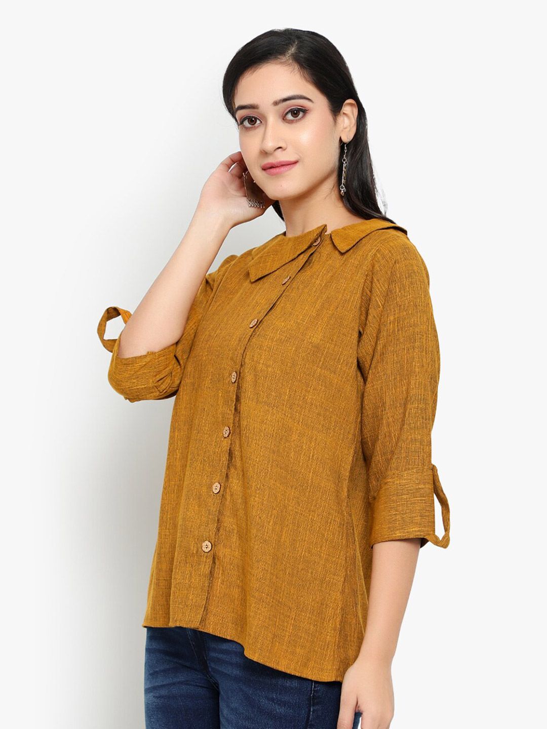 Mustard Solid Tunic — view 10