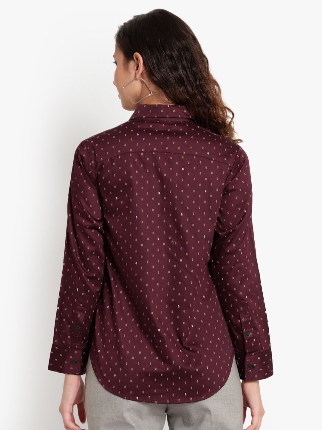 Purple Print Formal Shirt — view 5