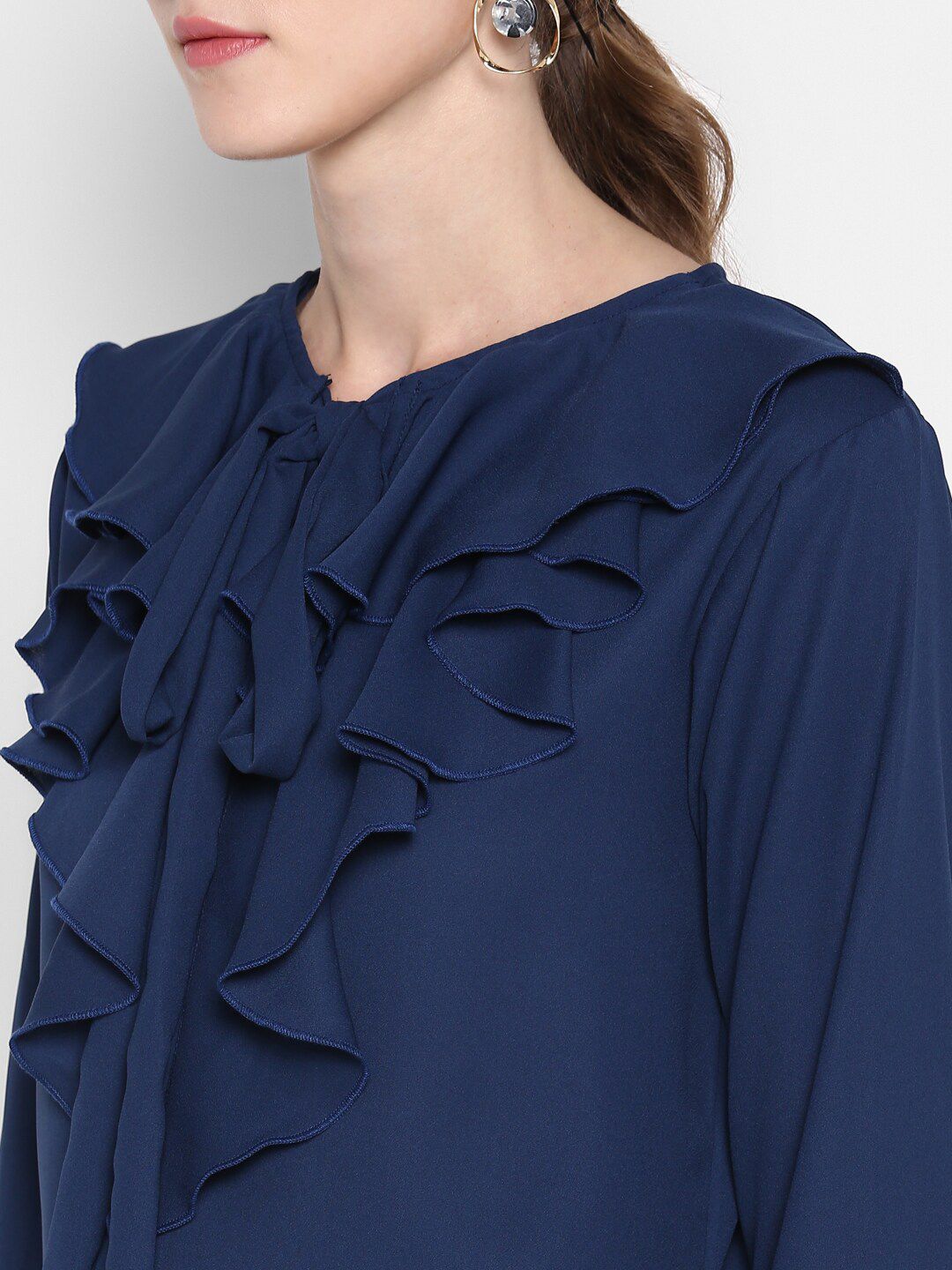 Blue Flared Top — view 2