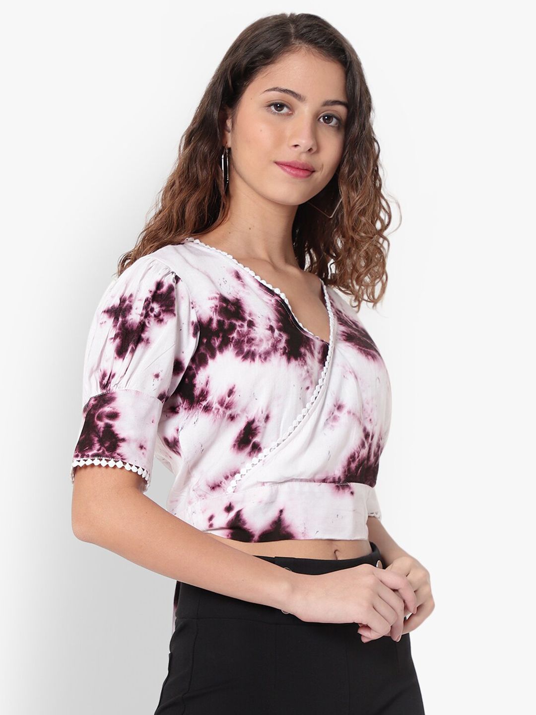 Purple Tie and Dye Top — view 9